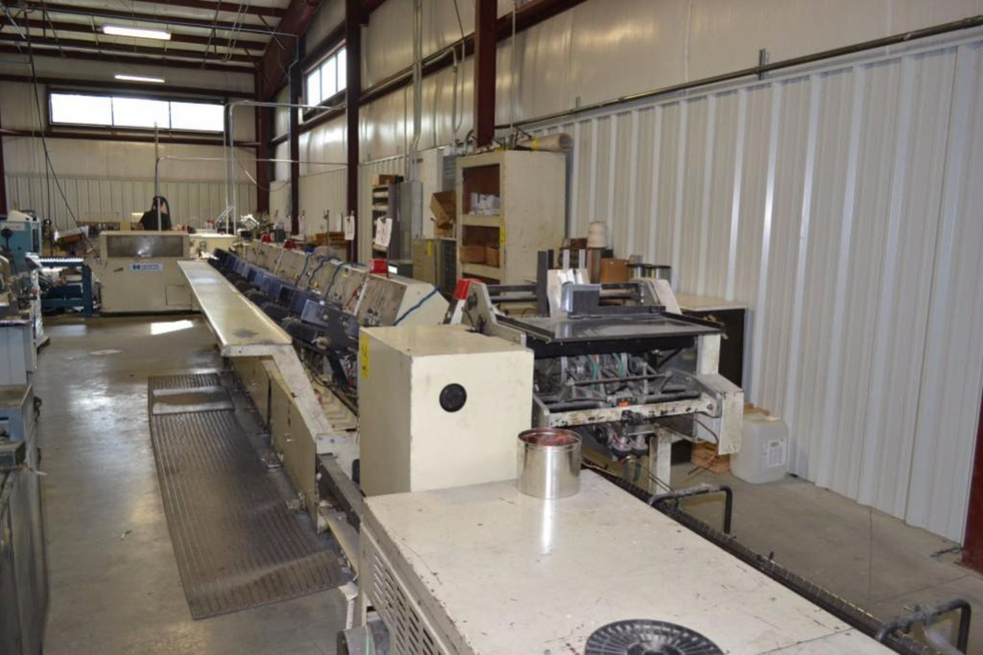 Harris 8-Pocket Saddle Stitcher Model SP750, S/N SP236-7-G, with Cover Feeder, 2-Head Stitcher, 3-Kn - Image 2 of 5