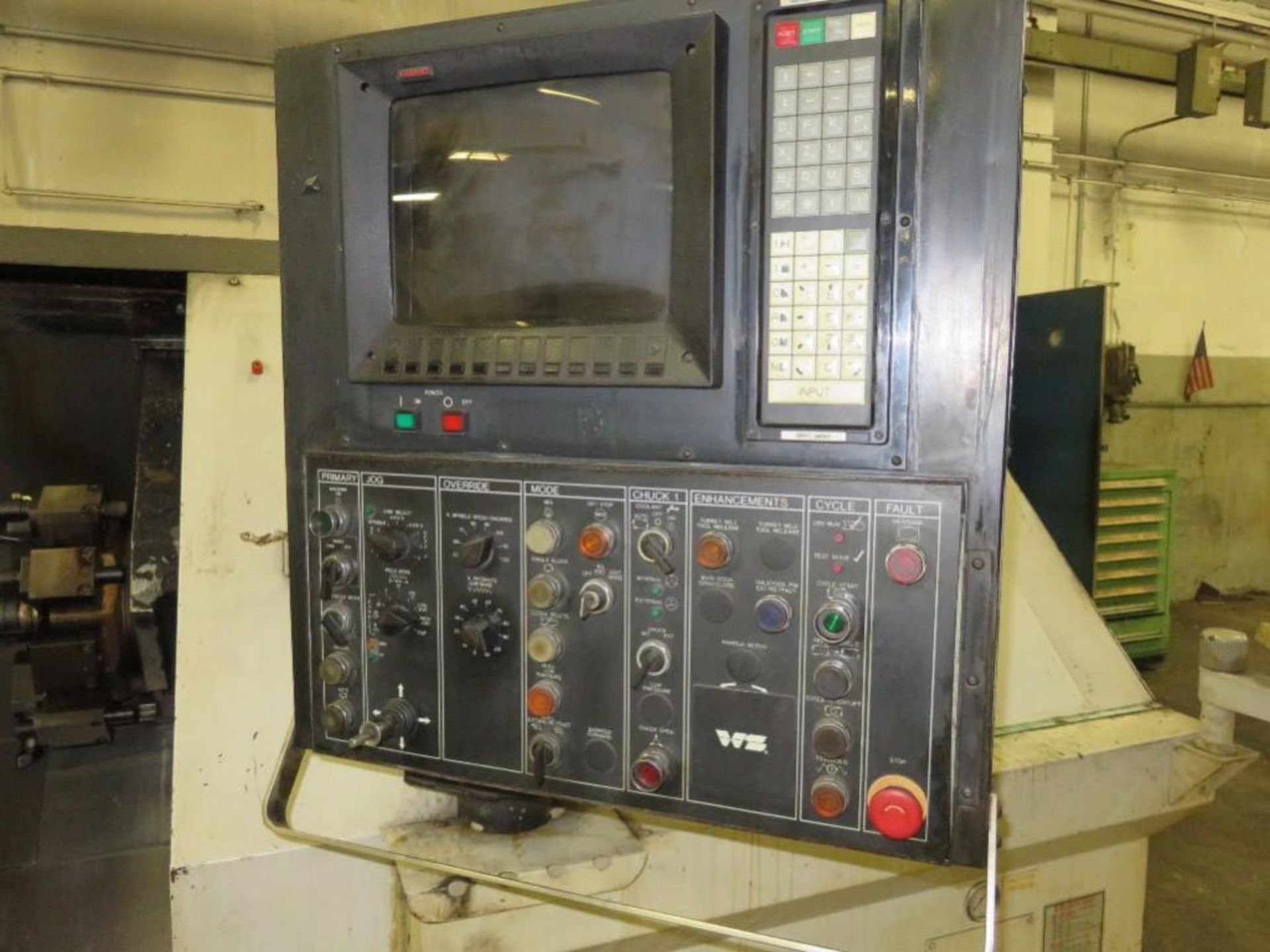 Warner & Swasey CNC 2-Axis Turret Lathe Model Universal S Titan, S/N 3312061, 10 Position Turret, 12 - Image 3 of 5