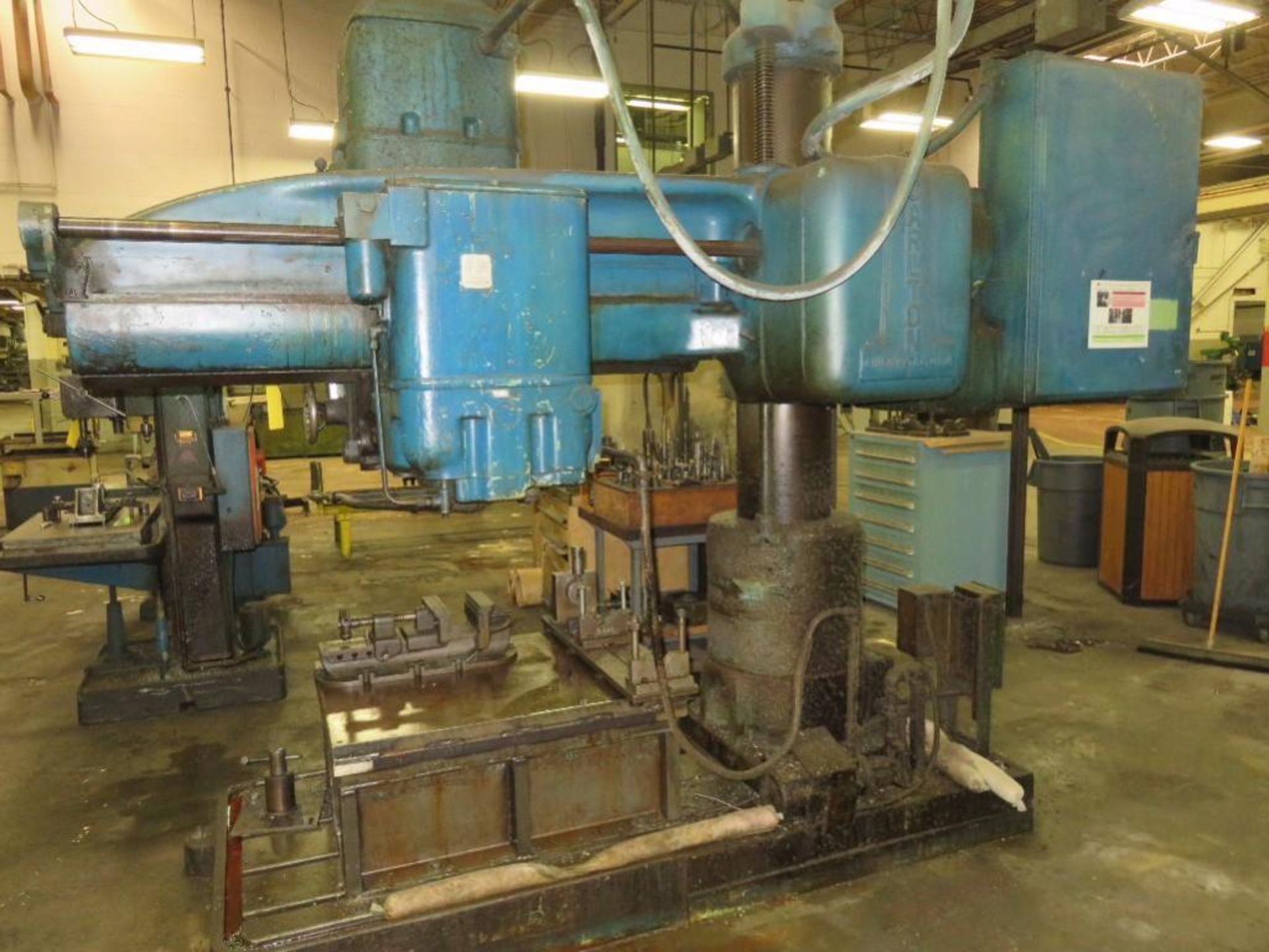 Carlton 5 ft. Arm x 13 in. Column Radial Drill, S/N 3A5535, 1500 RPM, Threading - Image 2 of 2