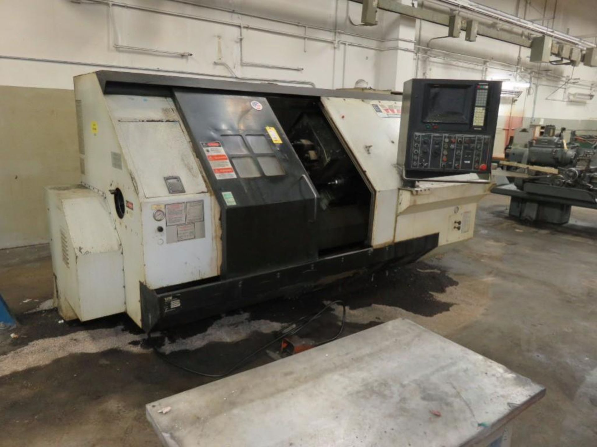 Warner & Swasey CNC 2-Axis Turret Lathe Model Universal S Titan, S/N 3312061, 10 Position Turret, 12