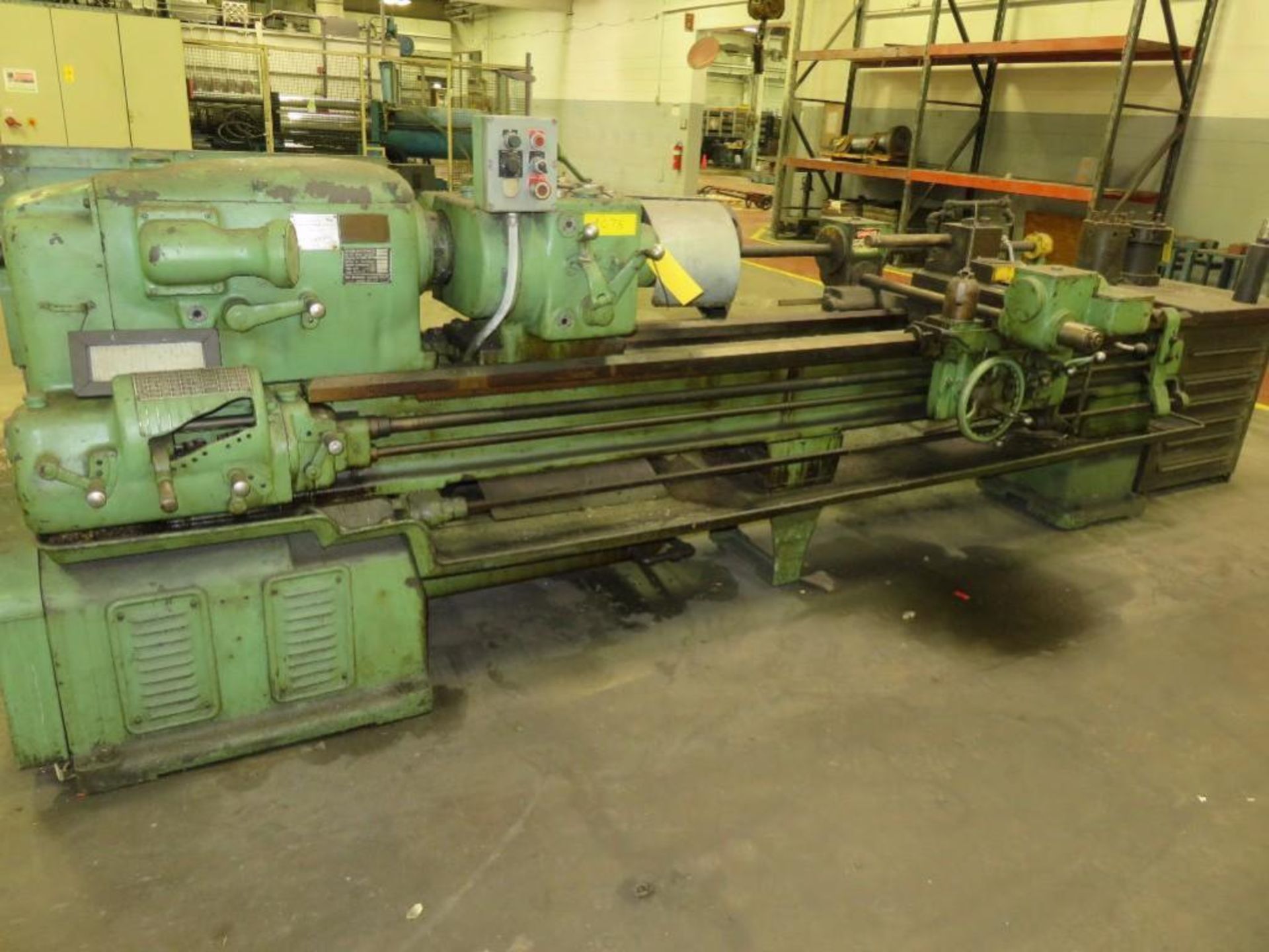 LOT: Monarch 18 in. x 96 in. Geared Head Engine Lathe Model 18BB, S/N 25067, with Boring, Carriage,