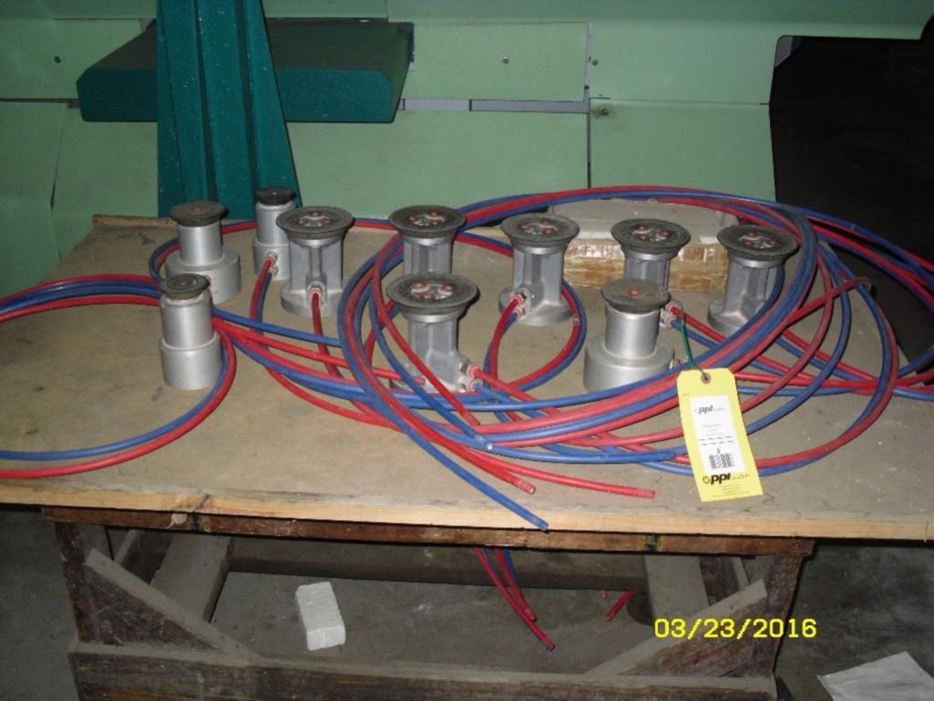 LOT: Approx. (10) Assorted Dual Circuit Vacuum Cups, 4-1/2 in., 3-1/2 in., 2-1/2 in.