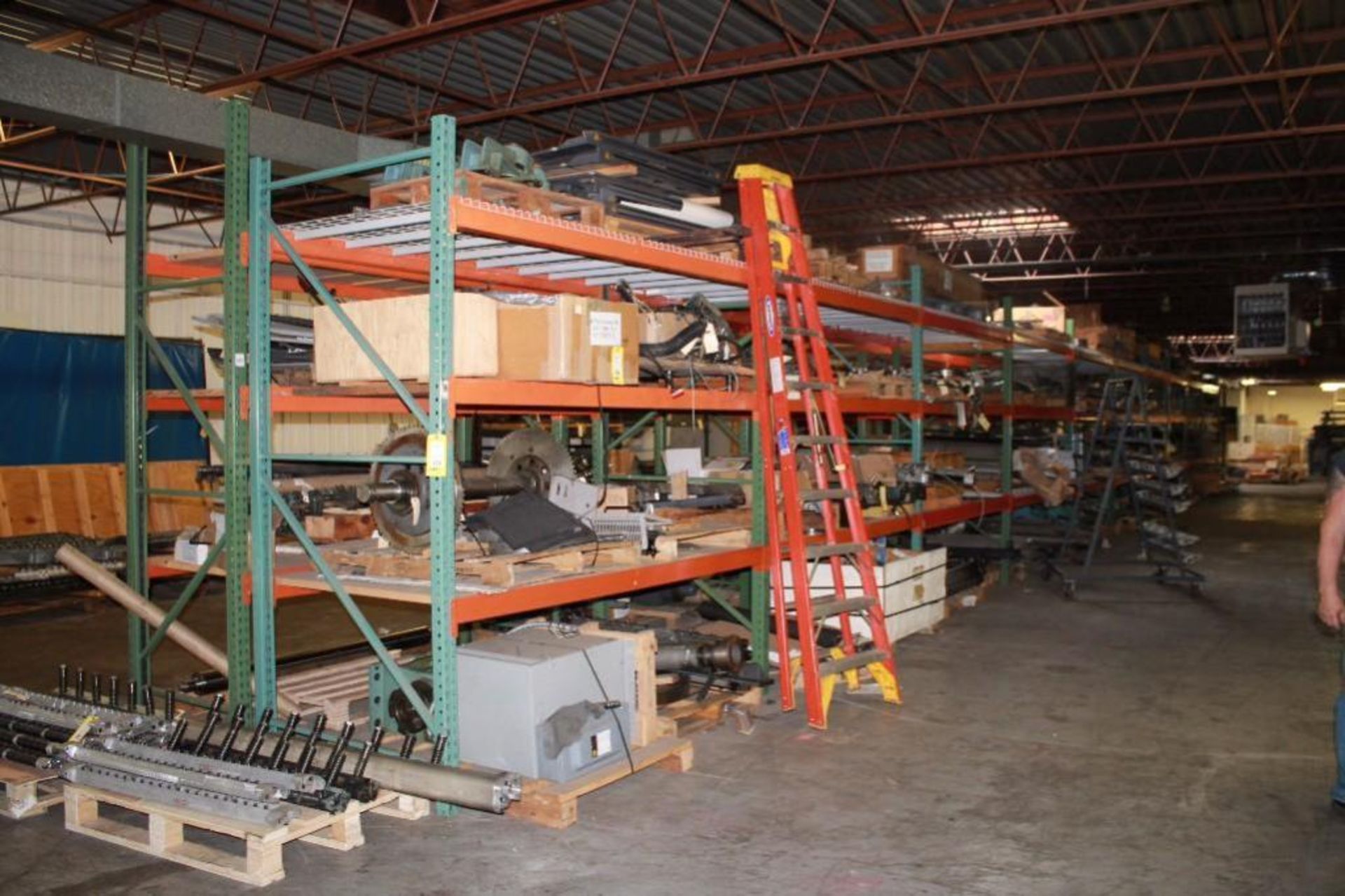LOT: (10) Sections 9 ft. x 8 ft. x 48 in. Pallet Rack (delay removal)