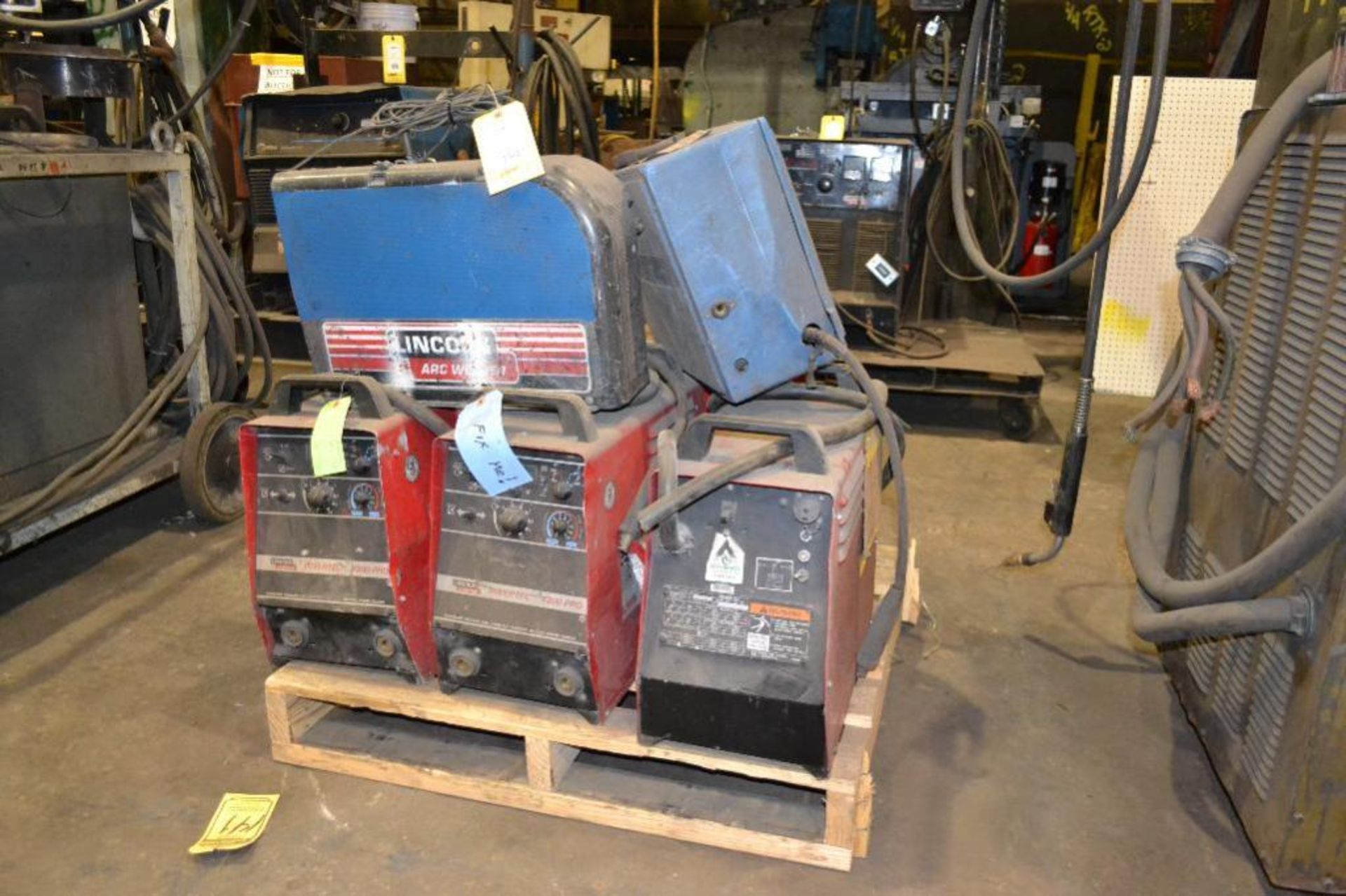 LOT: Assorted Repairable Lincoln Invertec V-300 Pro Welding Power Supplies & Assorted Wire Feeders o