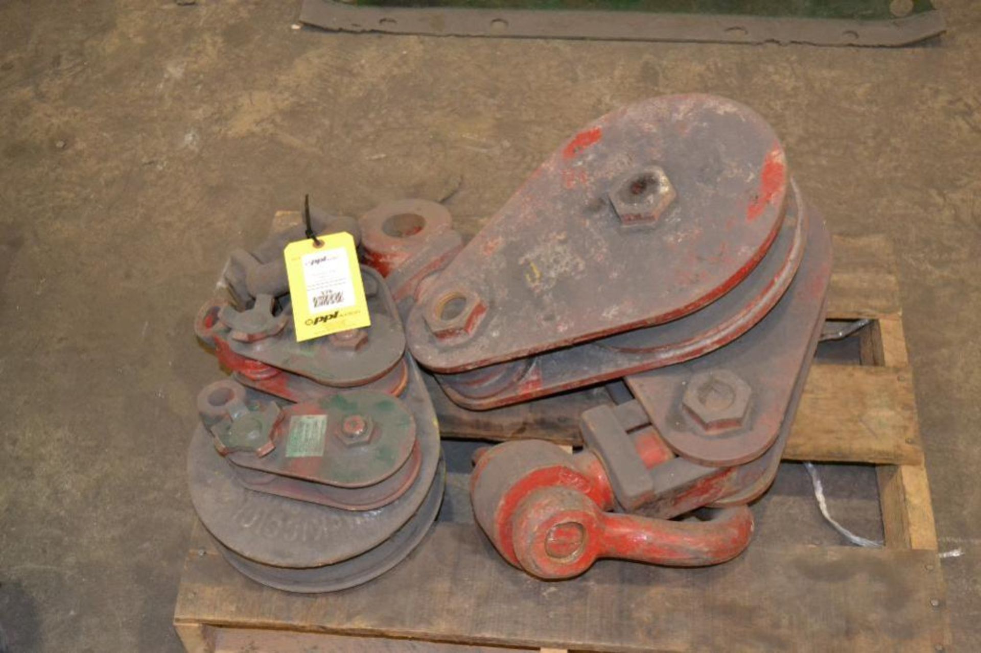 LOT: Assorted Sheaves & Pulleys on (1) Pallet