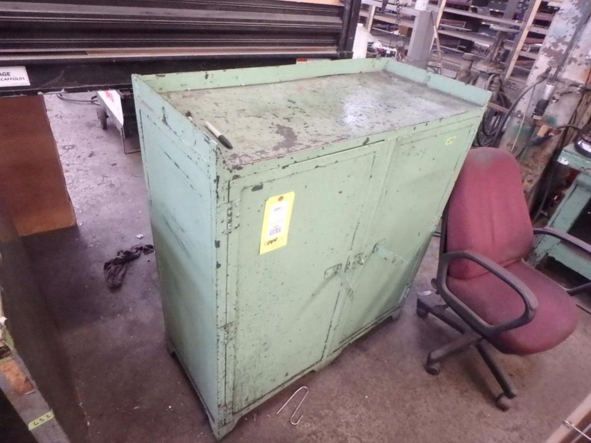 LOT: Assorted Metal and Wood Storage Cabinets (On 1st Floor, Not Previously Lotted)