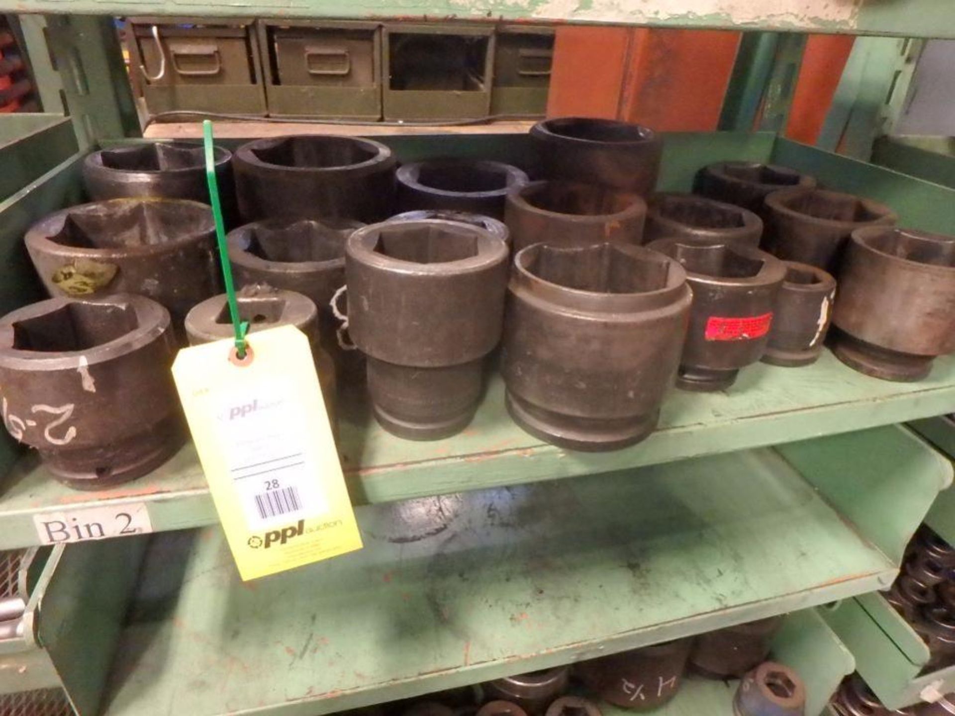 LOT: Assorted 1-1/2 in. Drive Sockets