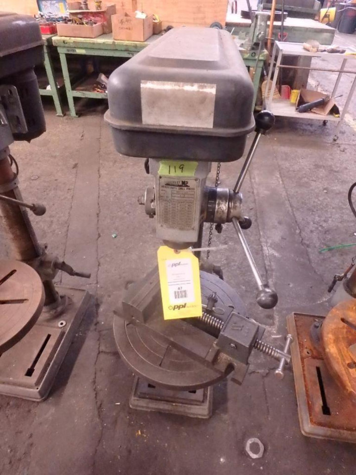 Manhattan Supply Co. 1/2 HP Heavy Duty Drill Press, M/N 951220, Mfg. No. 97138, Machine Vise