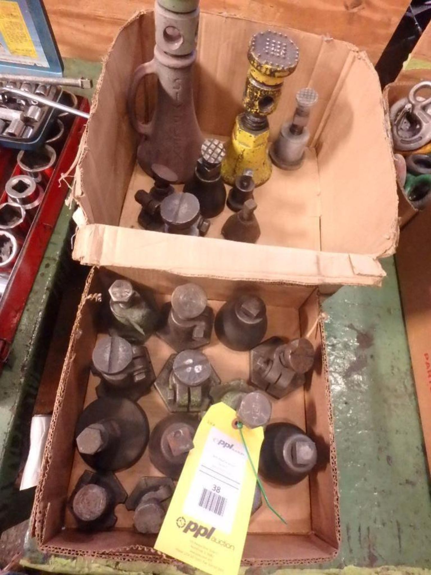 LOT: (2) Boxes of Assorted Machine Leveling Jacks