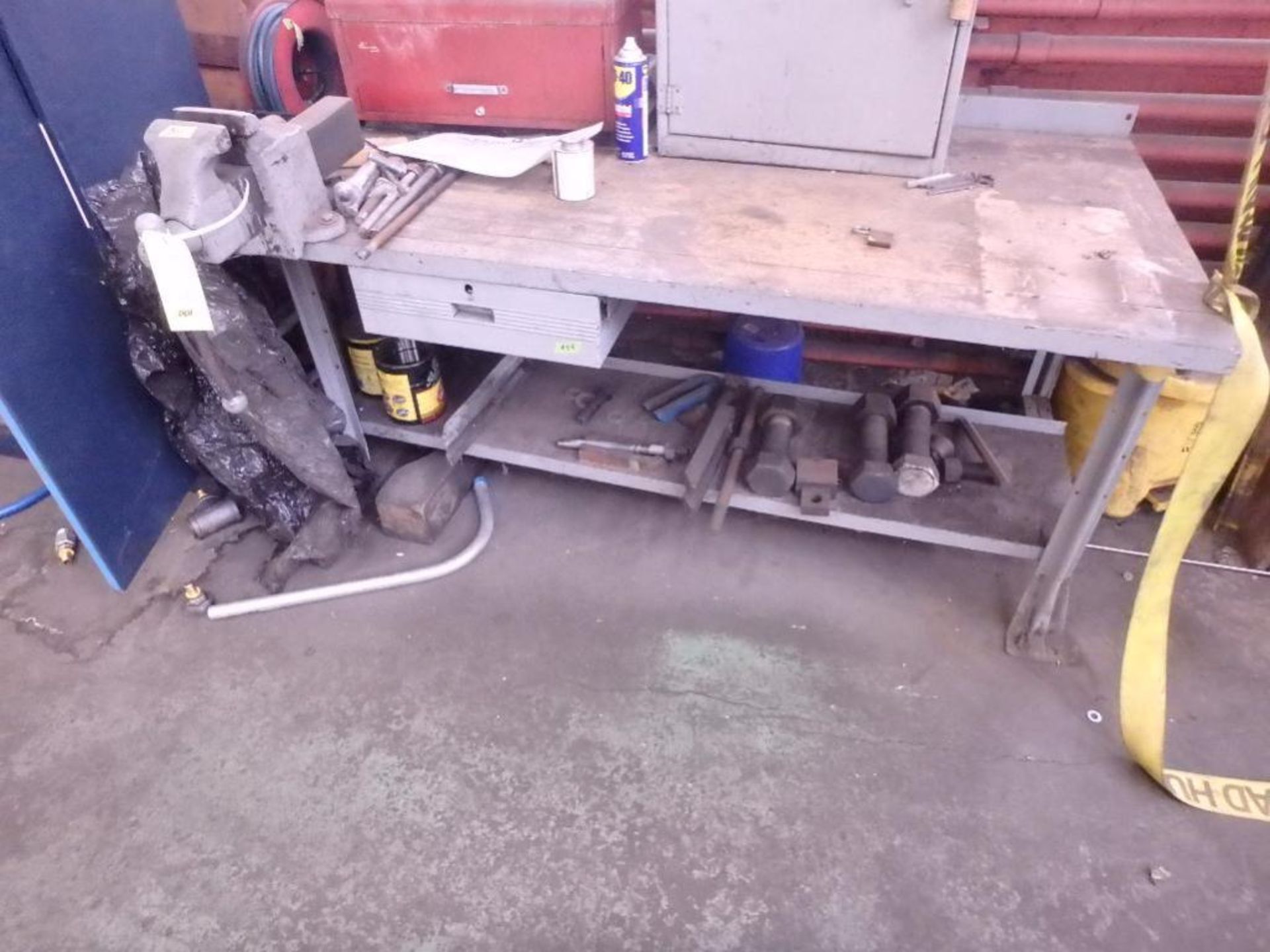 LOT: Approx. (10) Shop Work Tables with Vises