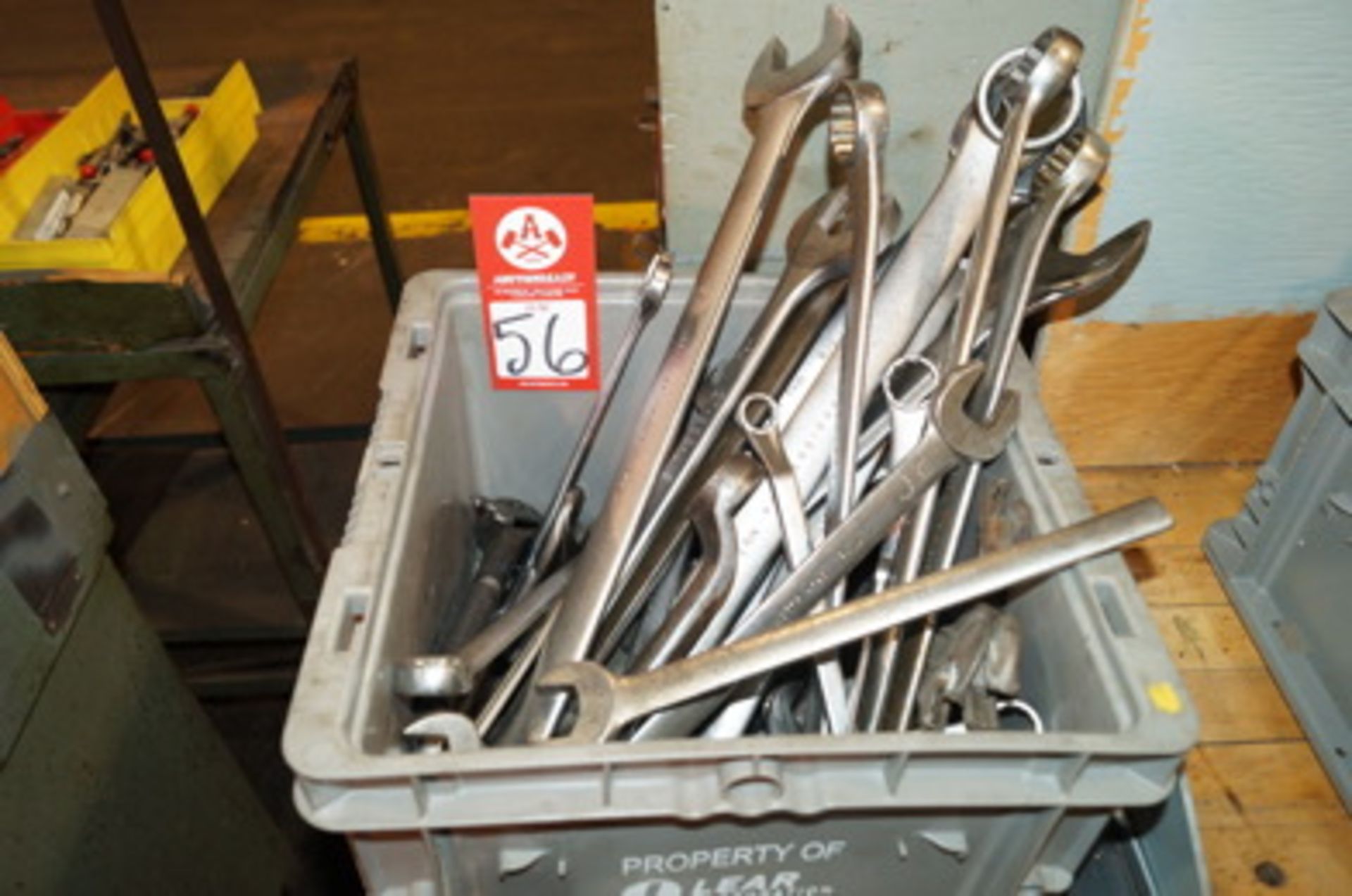 Bin of Various sized Wrenches