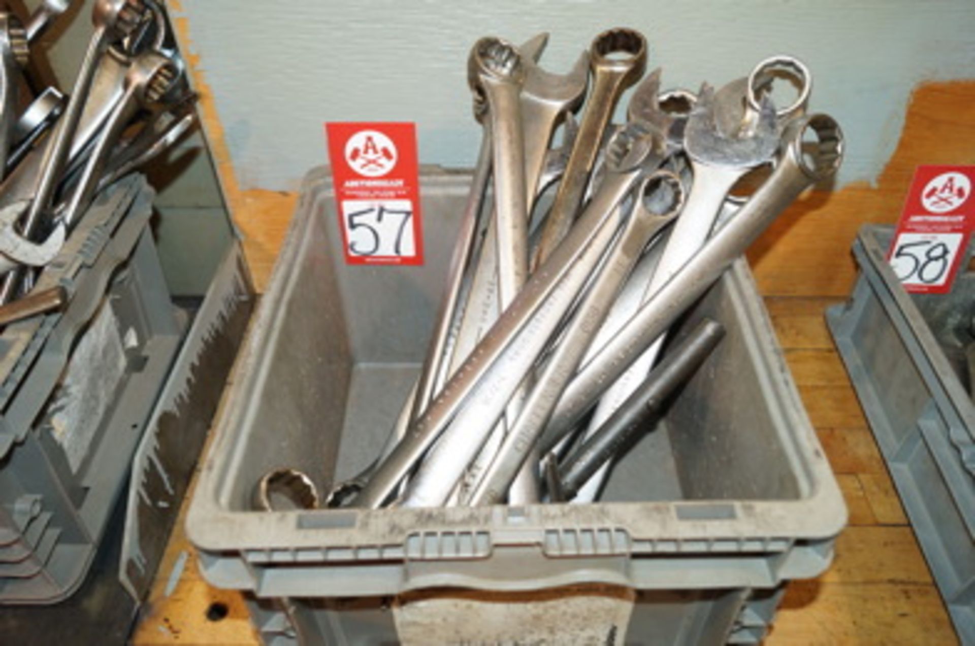 Bin of Crescent Wrenches, Various sizes
