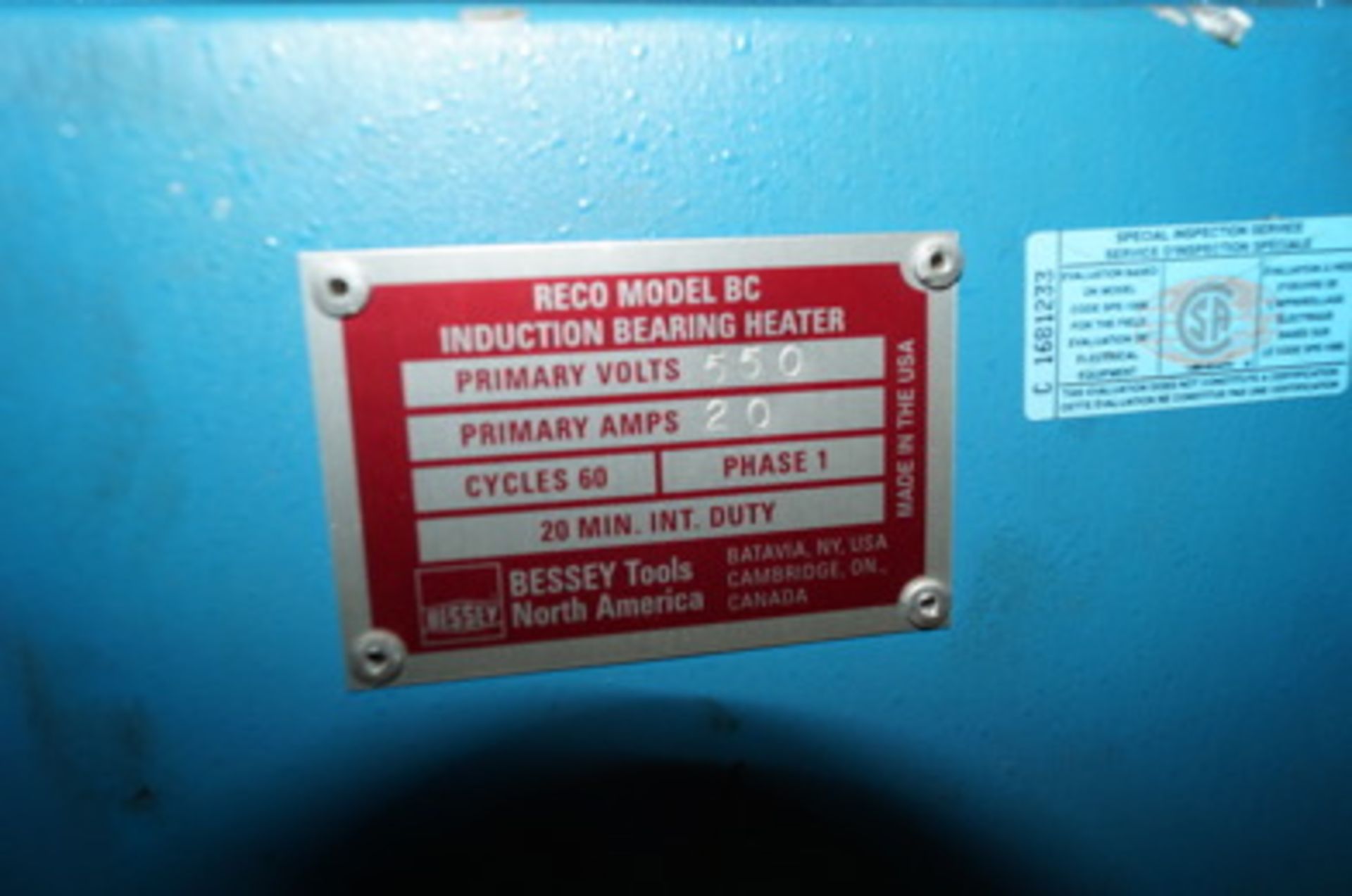 Reco Induction Bearing Heater Model BC - Image 3 of 3