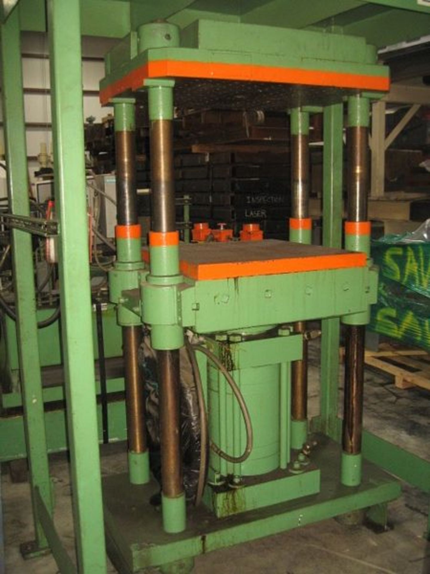 100 Ton 4-Post Upacting Hydraulic Press with Hydraulic Unit