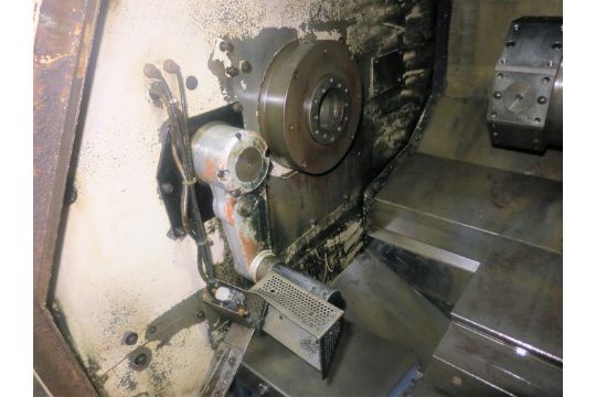 MIYANO MODEL BND-42T5 3-AXIS CNC TURNING CENTER WITH LIVE TOOLING AND WORKING TURRET, S/N - Image 3 of 10