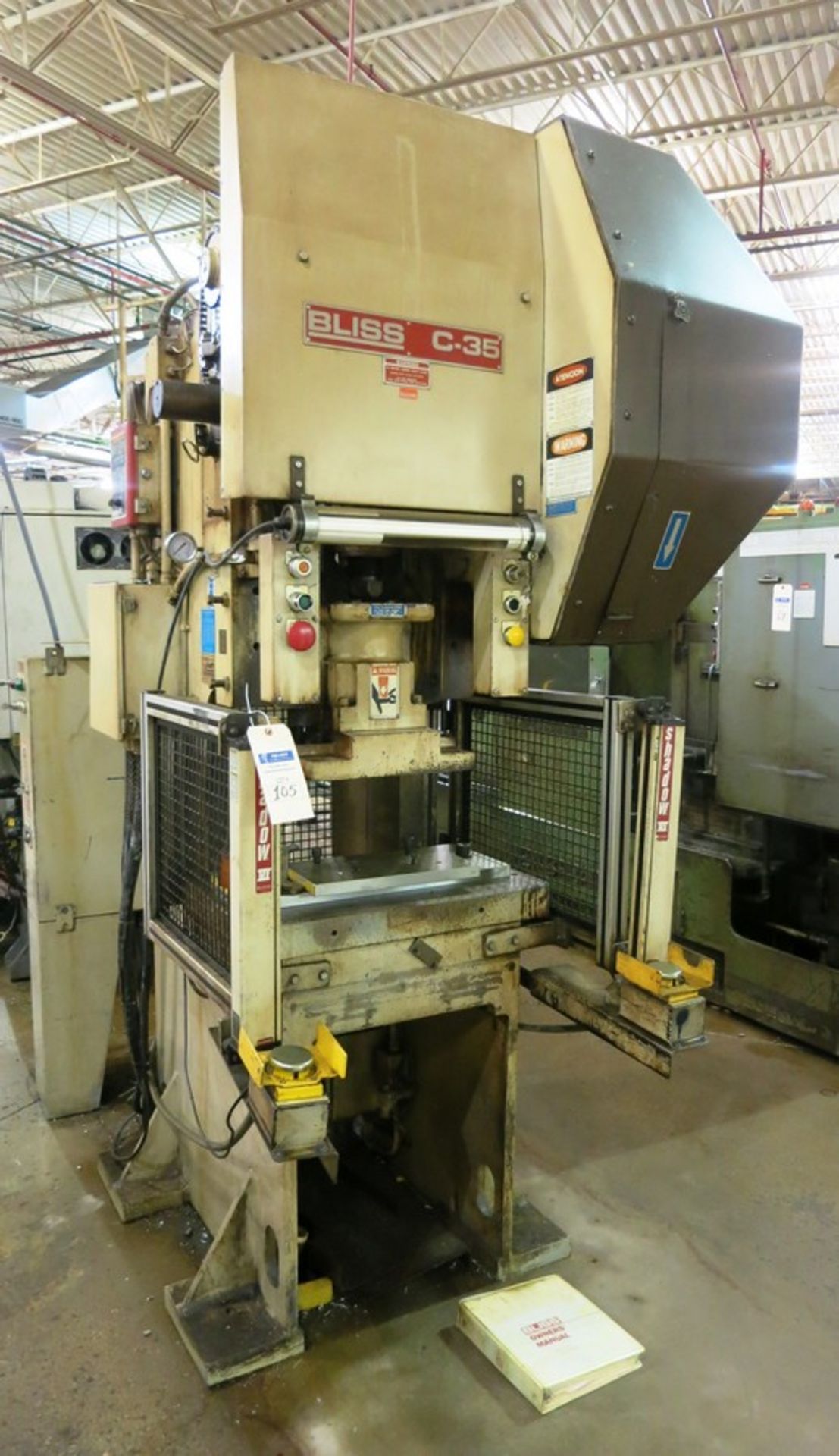 35 TON BLISS C-35 GAP FRAME PRESS, S/N H71777