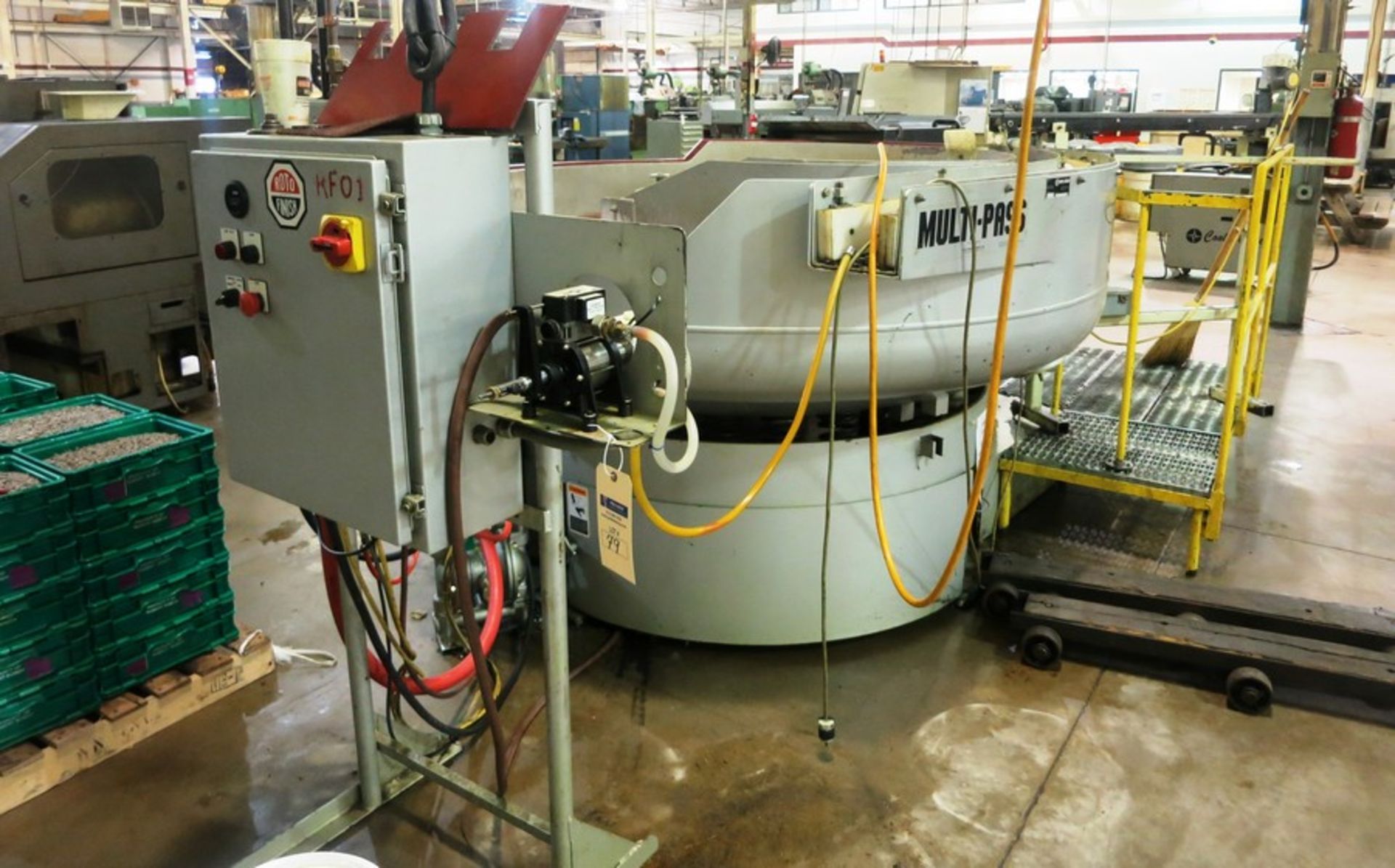 ROTO-FINISH MODEL 6378 MULTI-PASS VIBRATORY FINISHING MACHINE, S/N MP-88-4-5-04-A1