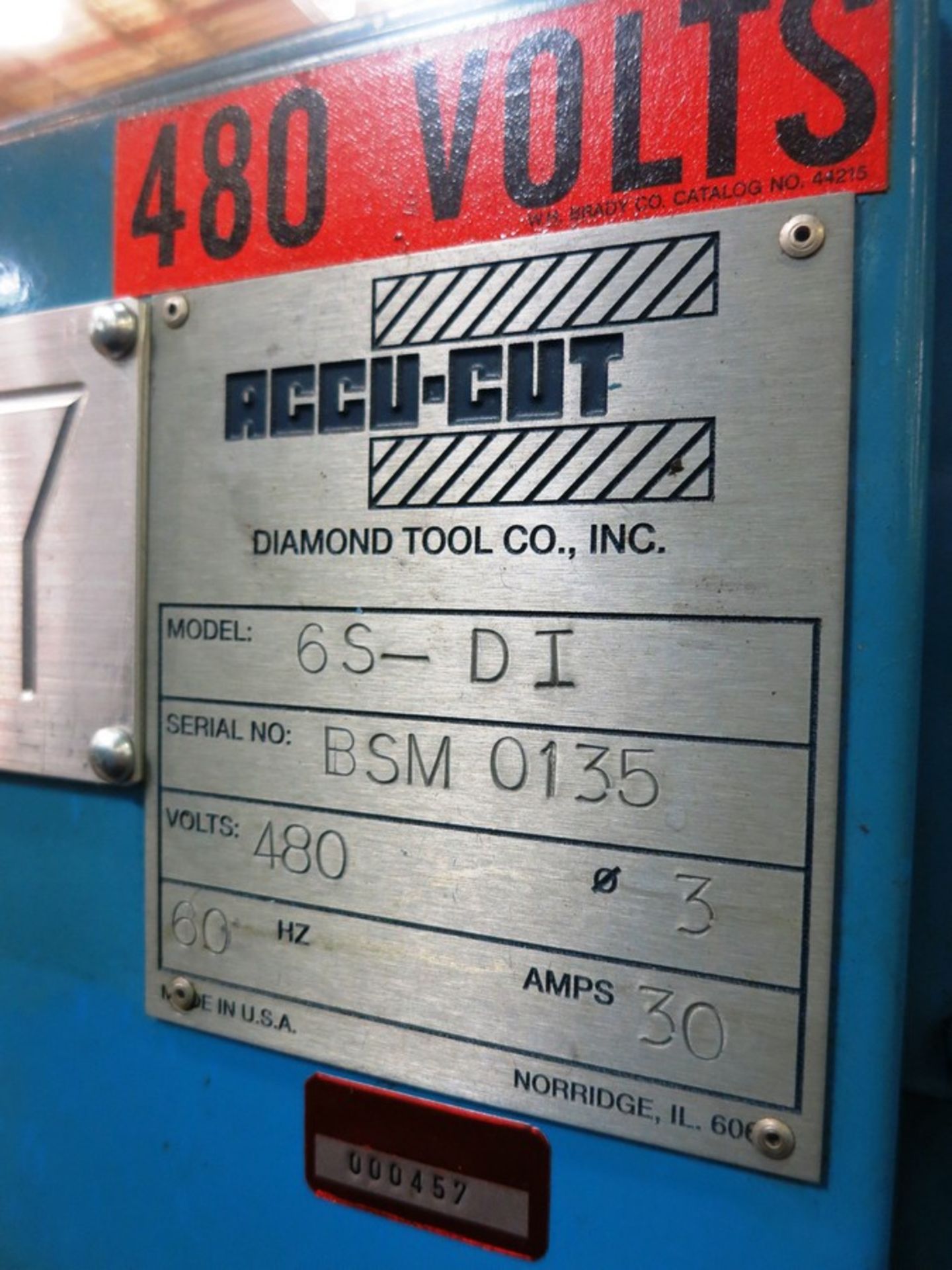 ACCU-CUT 6 SPINDLE ABRAISIVE HONING MACHINE MODEL 6S-DI, S/N BSM0135 - Image 4 of 4