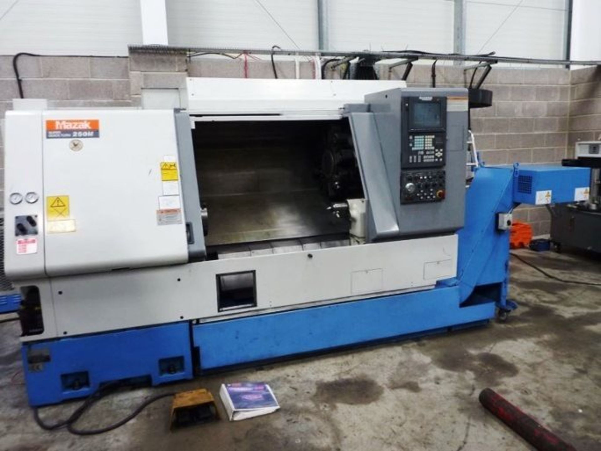 11.81"X39.6"MAZAK SQT 250M CNC 3-AXIS TURNING CENTER LATHE WITH LIVE TOOLING, S/N 165223, NEW 2003 - Image 10 of 16