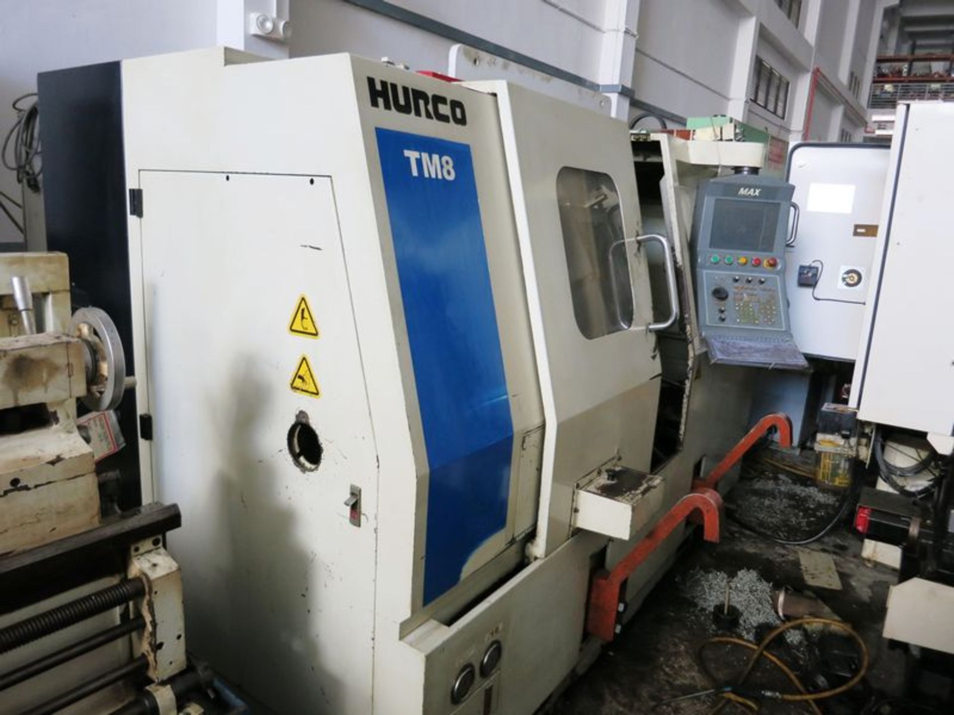 HURCO TM-8 2-AXIS CNC TURNING CENTER LATHE, S/N TM8-01304085AAA, NEW 2005 Swing over bed 21.6",