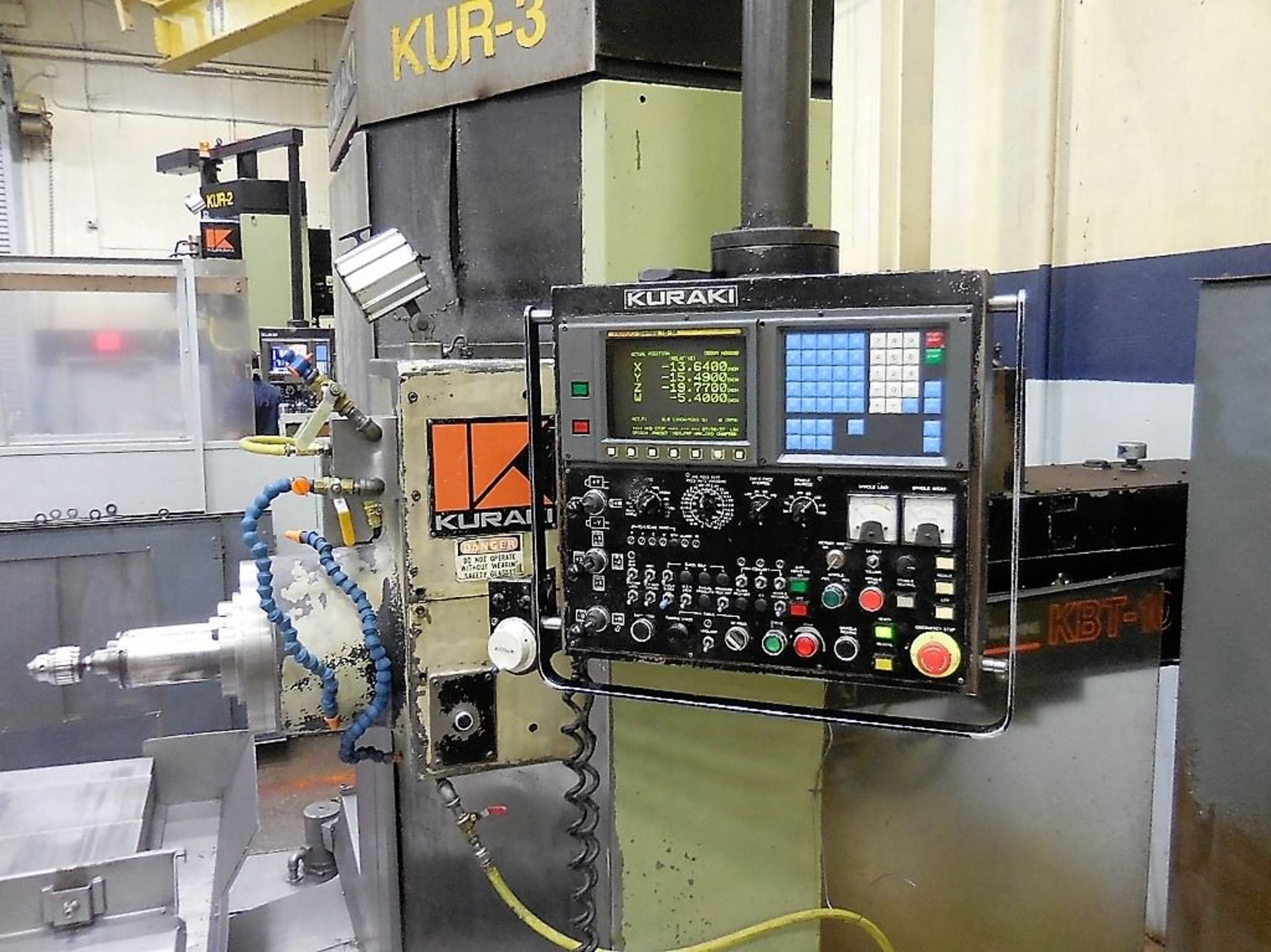 KURAKI KBT-10WDX 4″ CNC TABLE TYPE HORIZONTAL BORING MILL - Image 5 of 8