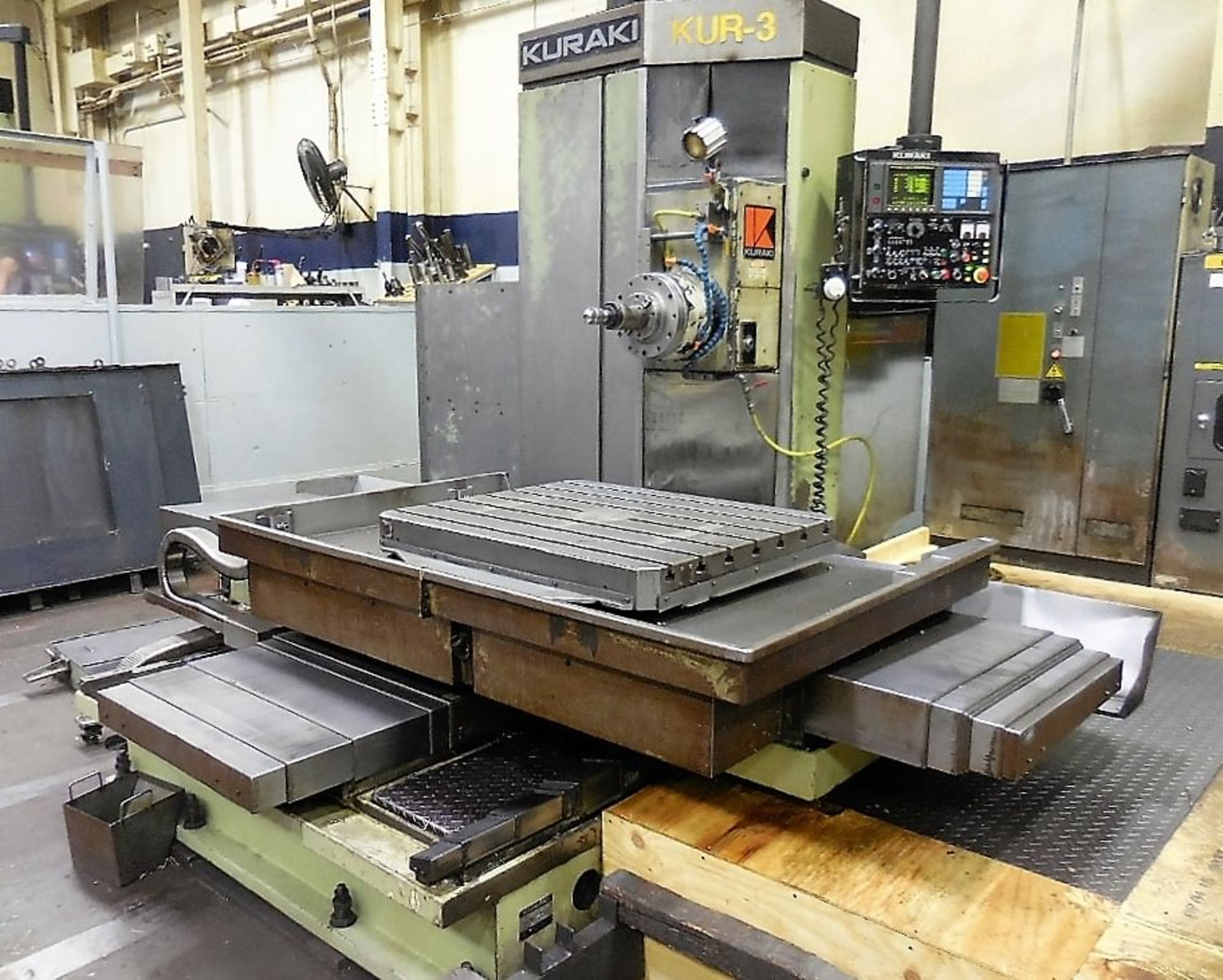 KURAKI KBT-10WDX 4″ CNC TABLE TYPE HORIZONTAL BORING MILL