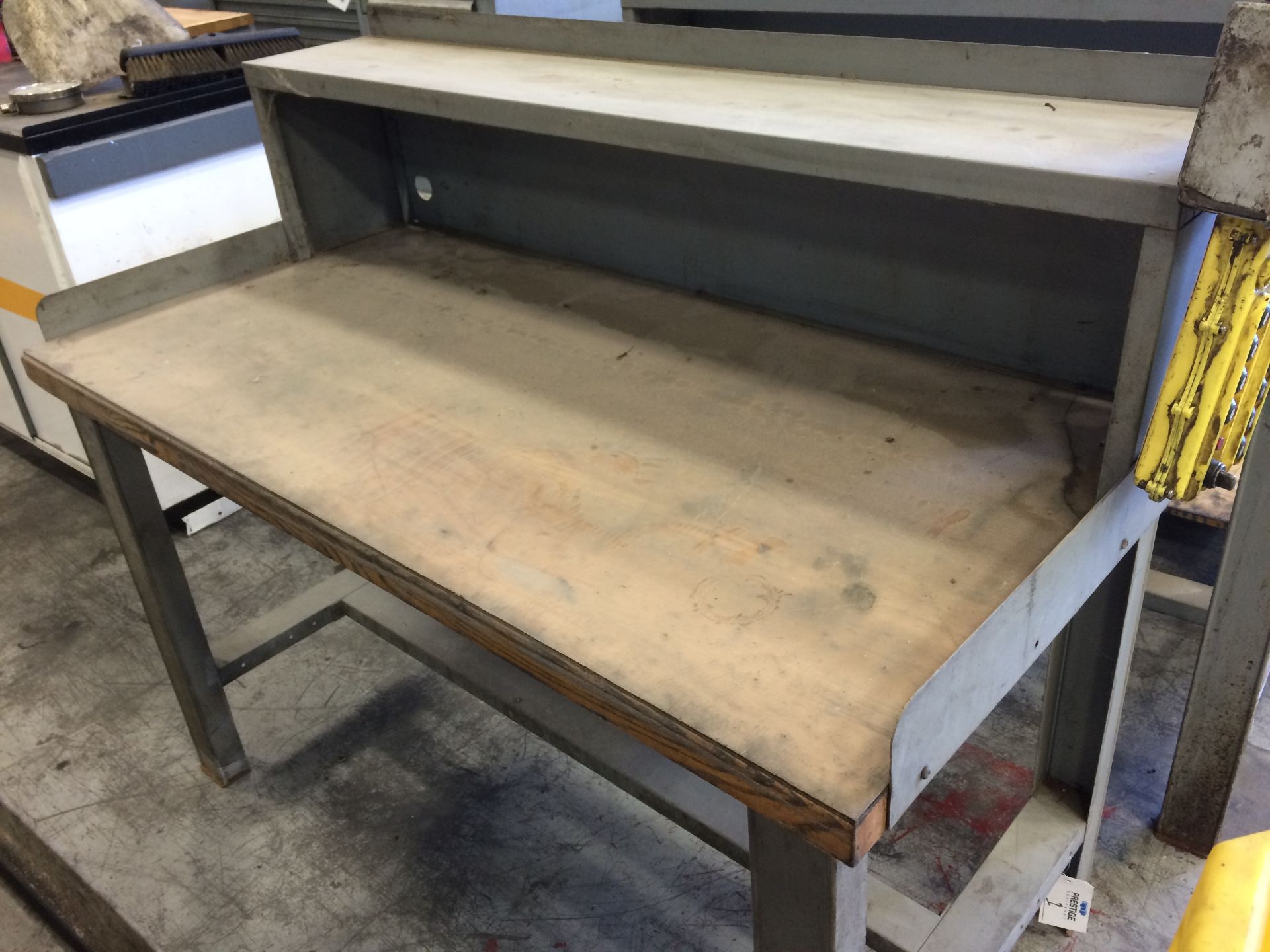 5' WOOD TOP METAL WORK BENCH