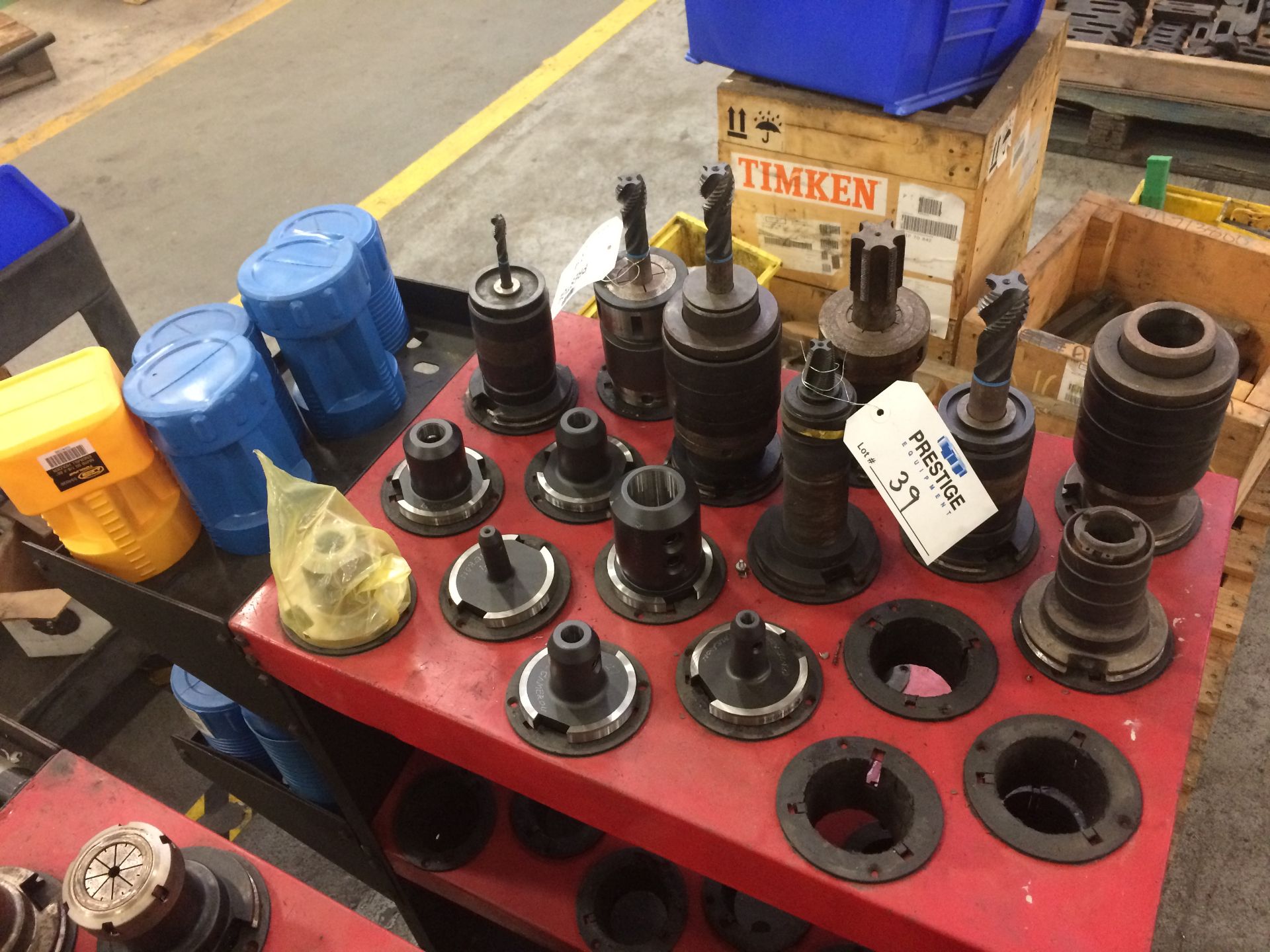 #50 TOOL HOLDERS WITH 36 STATION TOOLING CART