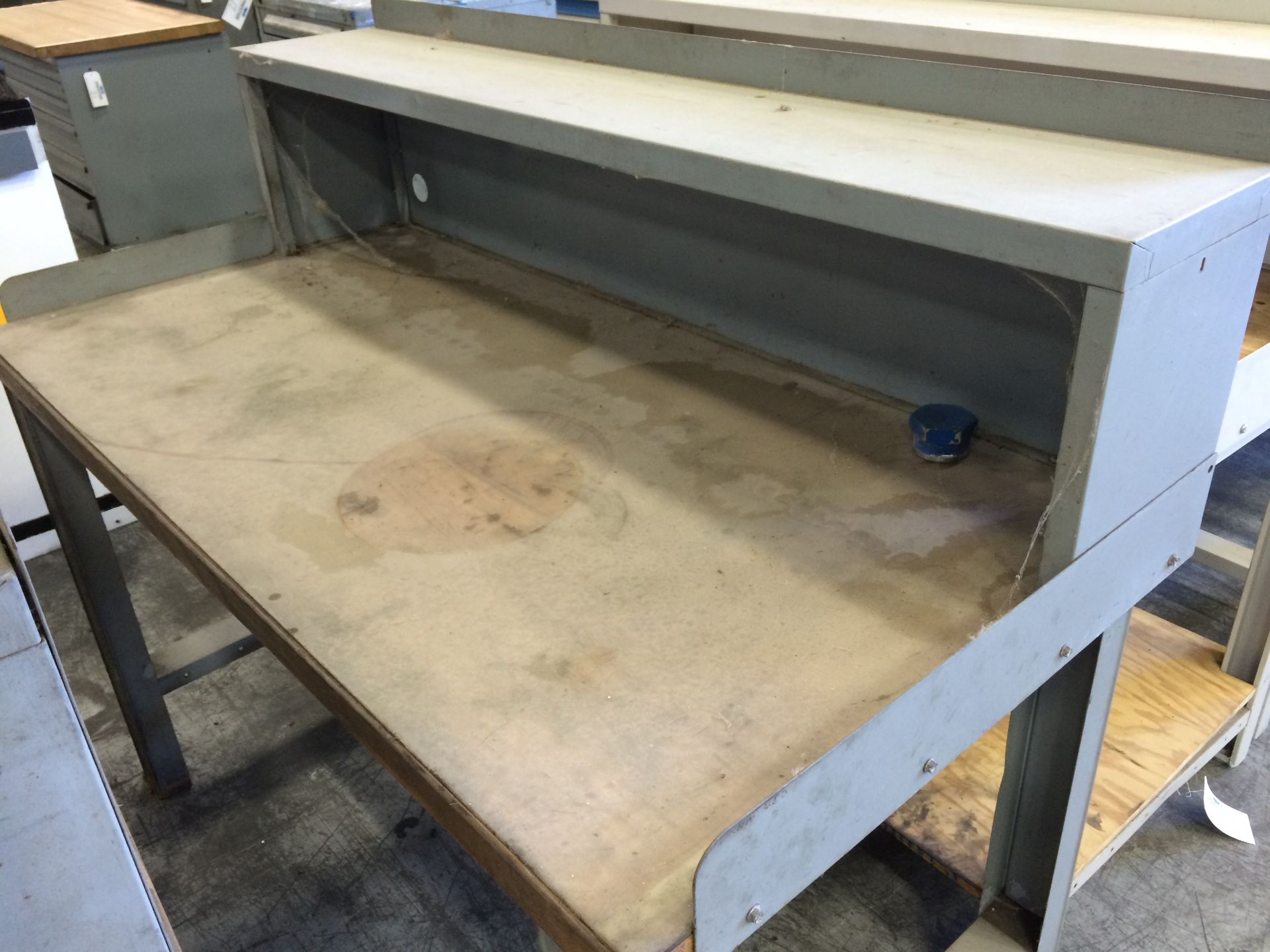 5' WOOD TOP METAL WORK BENCH