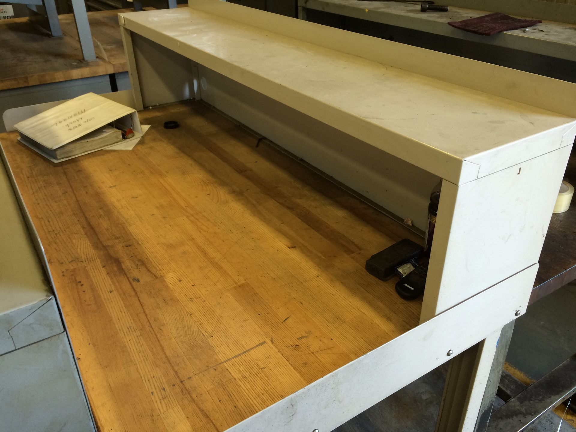 5' WOOD TOP METAL WORK BENCH