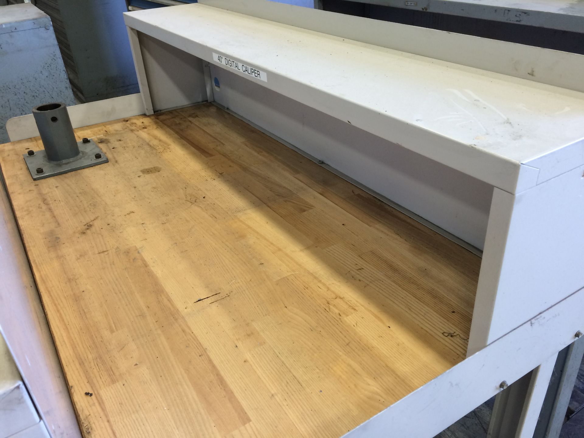 5' WOOD TOP METAL WORK BENCH