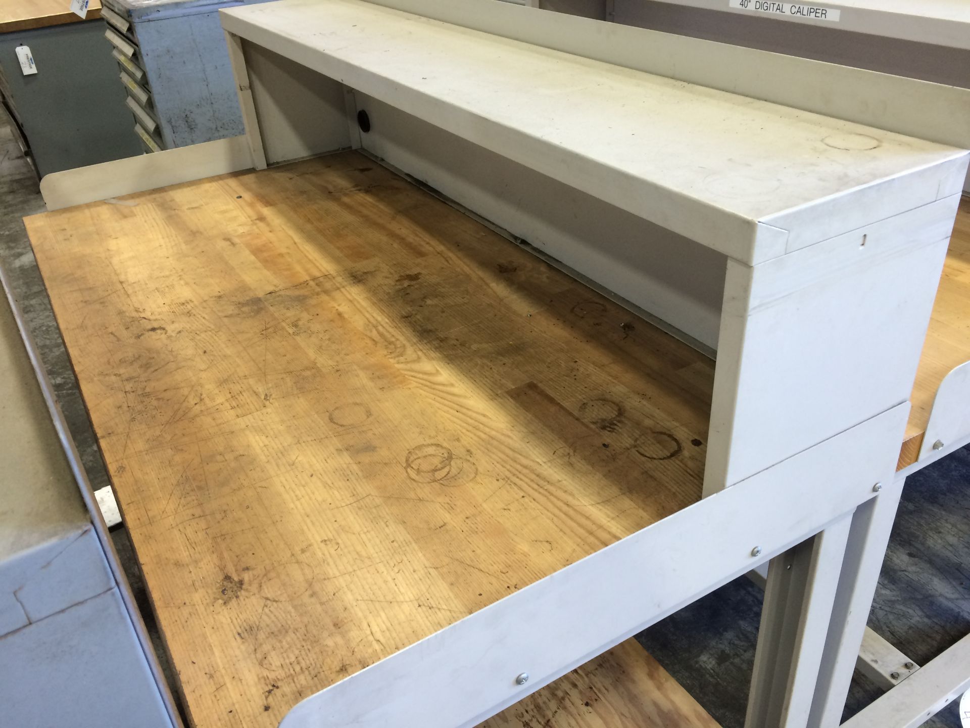 5' WOOD TOP METAL WORK BENCH