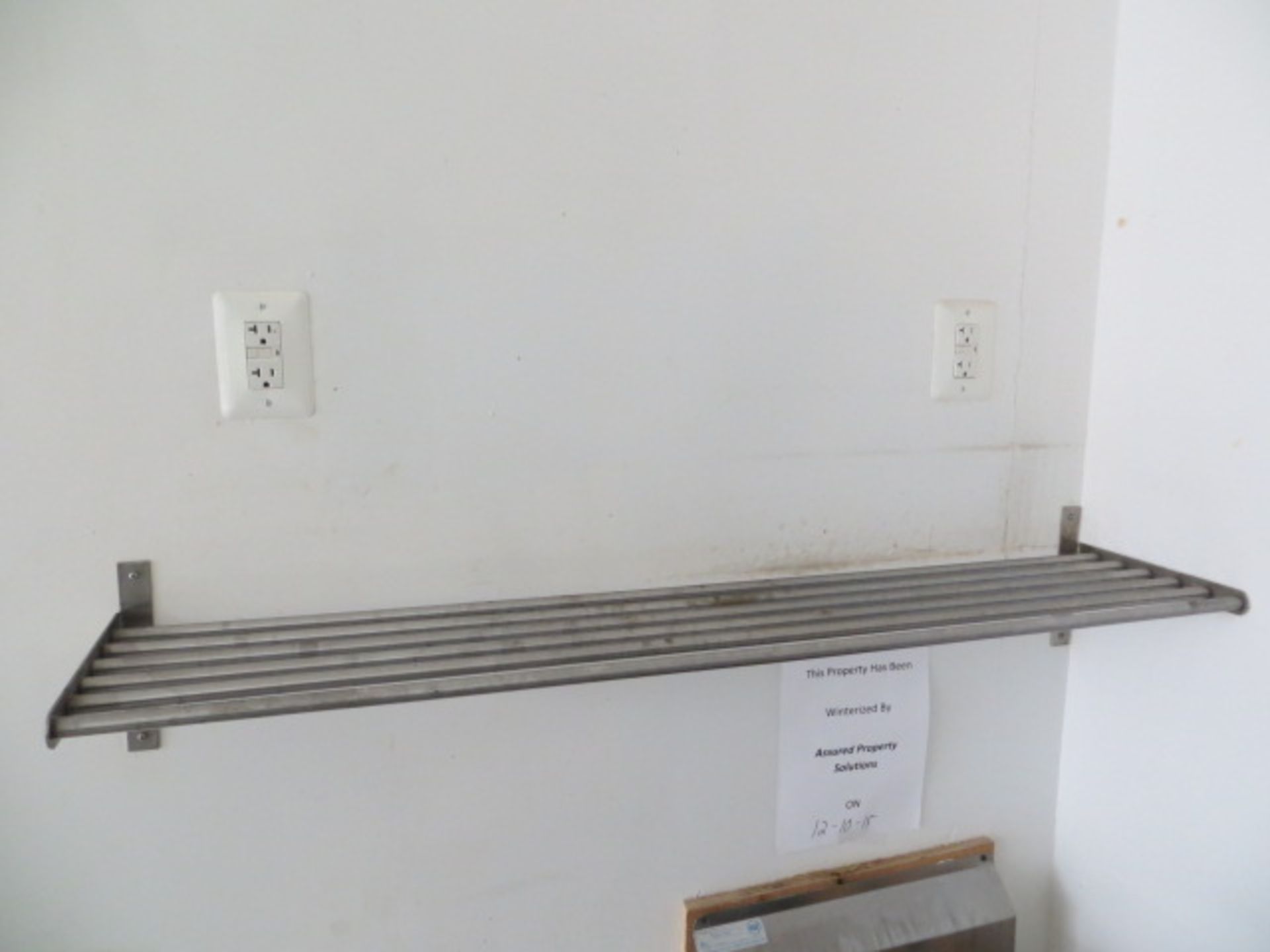 30"x52" SS TOP TABLE W/(2) 48" SS WIRE WALL SHELVES (Pitman, NJ) - Image 2 of 2