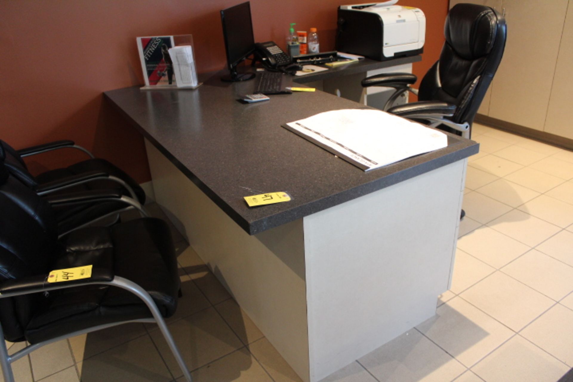 L-SHAPED LAMINATE DESK