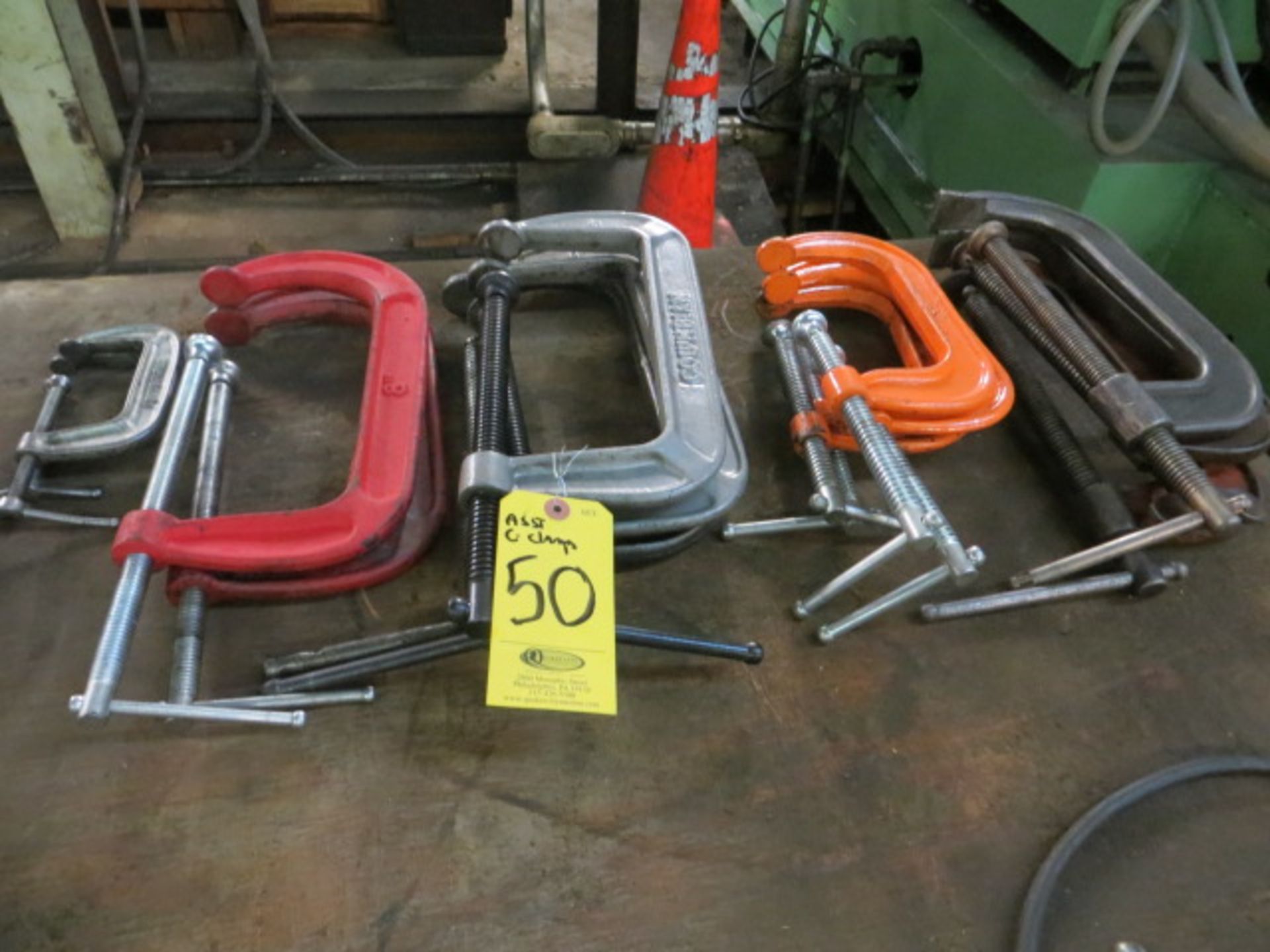 (14) ASSORTED "C" CLAMPS