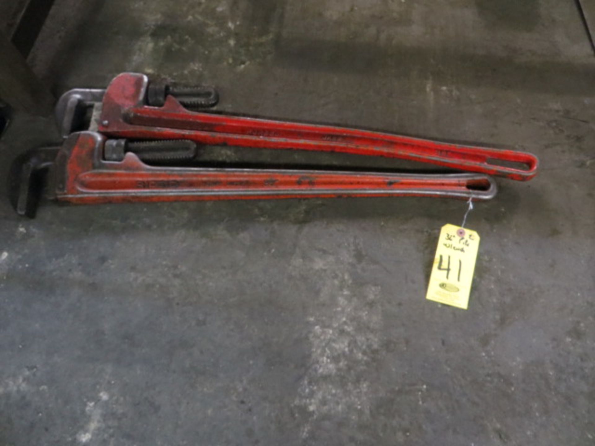 (2) RIDGID 36" PIPE WRENCHES