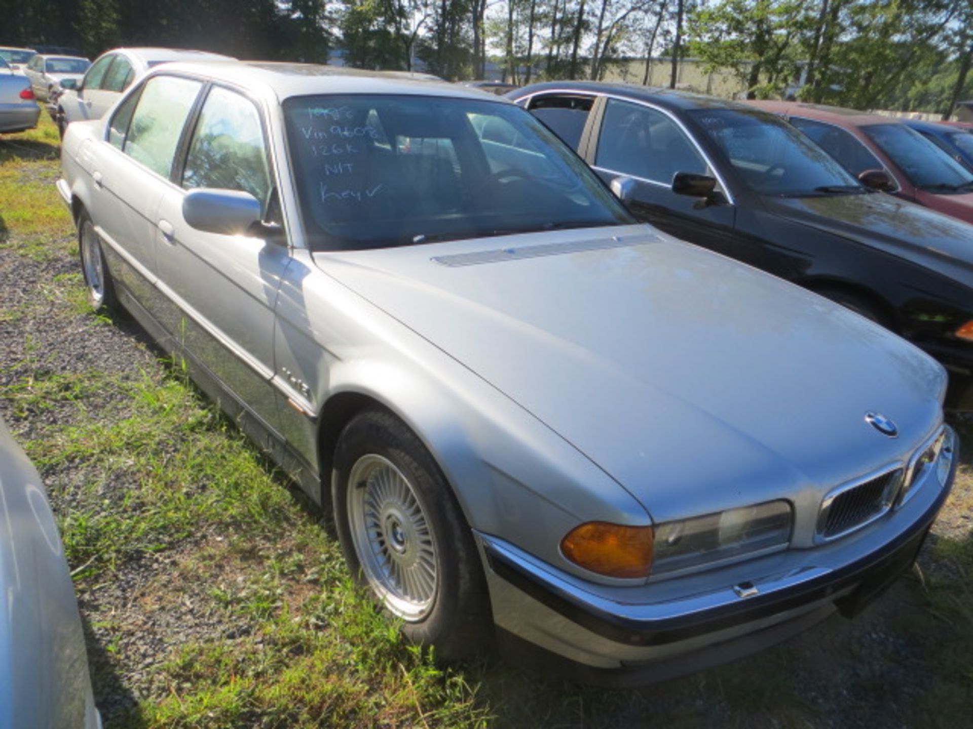 1998 BMW 750iL-NEEDS WORK-CRACKED SIDE GLASS 126000 MILES,VIN WBAGK232XWDH69608, SOLD WITH GOOD TRAN