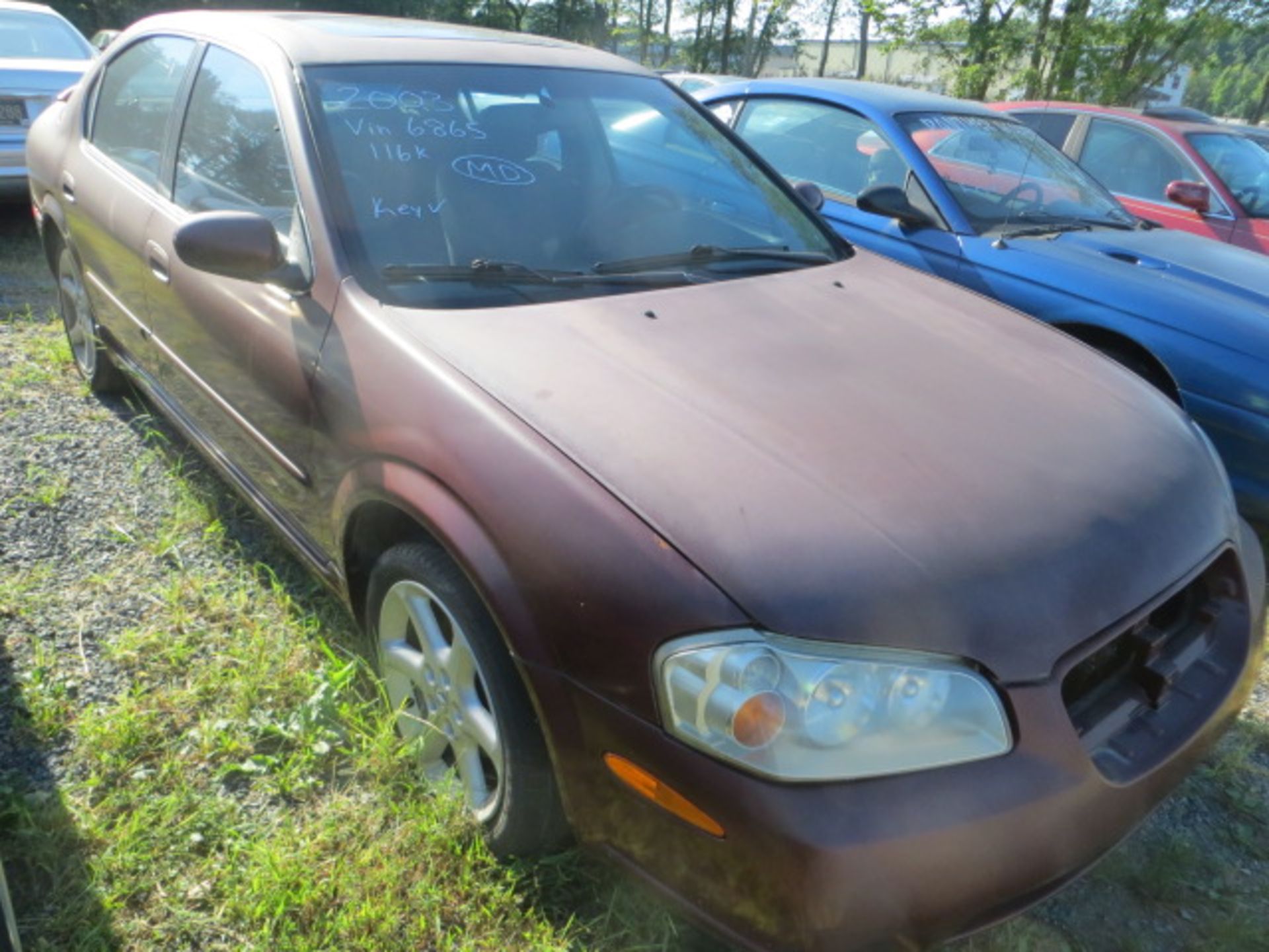 2003 Nissan Maxima-NEEDS GRILL 116000 MILES,VIN JN1DA31D93T516865, GOOD TRANSFERABLE TITLE