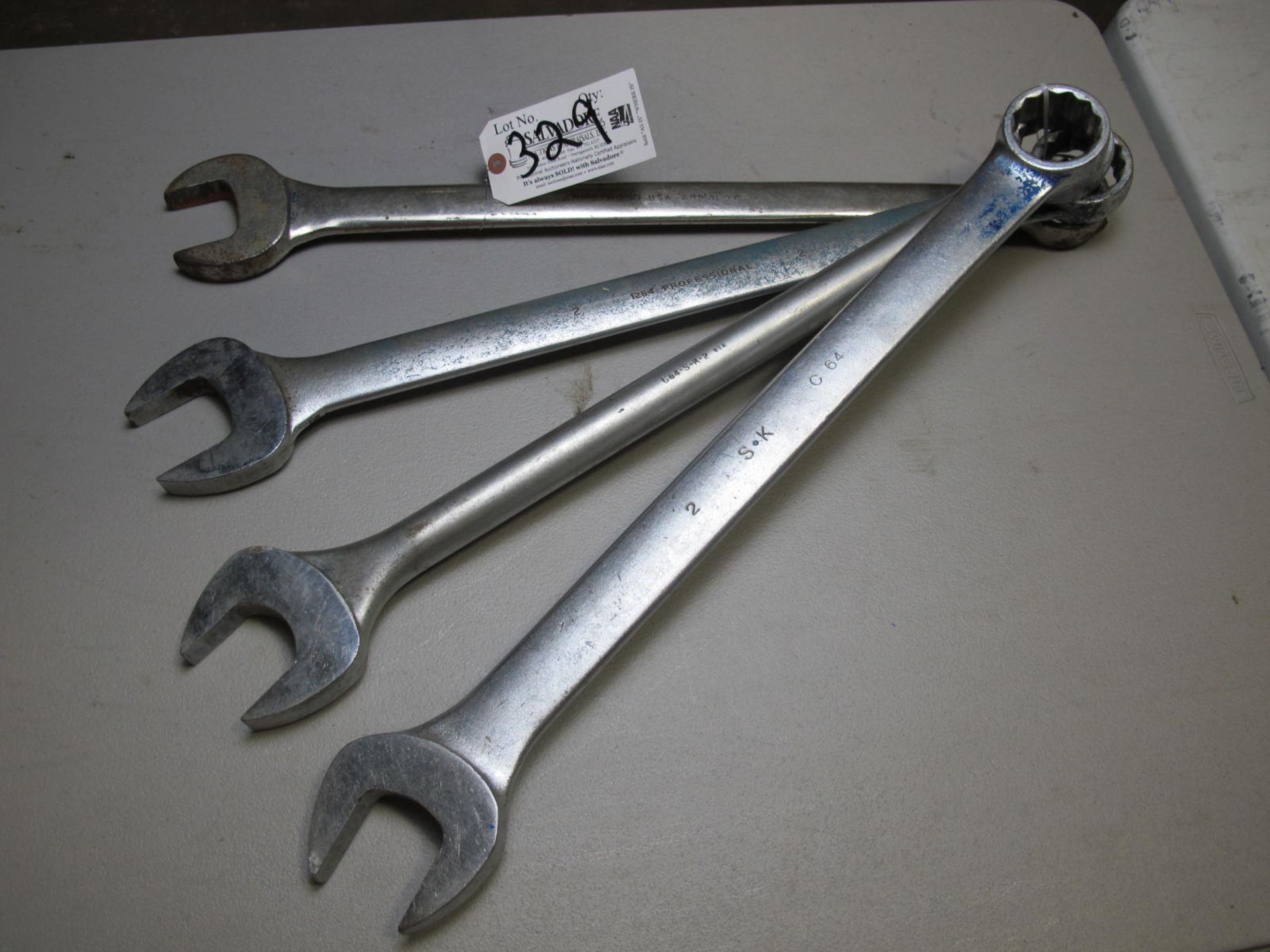 Lot (4) Open End/Box 2'' Wrenches