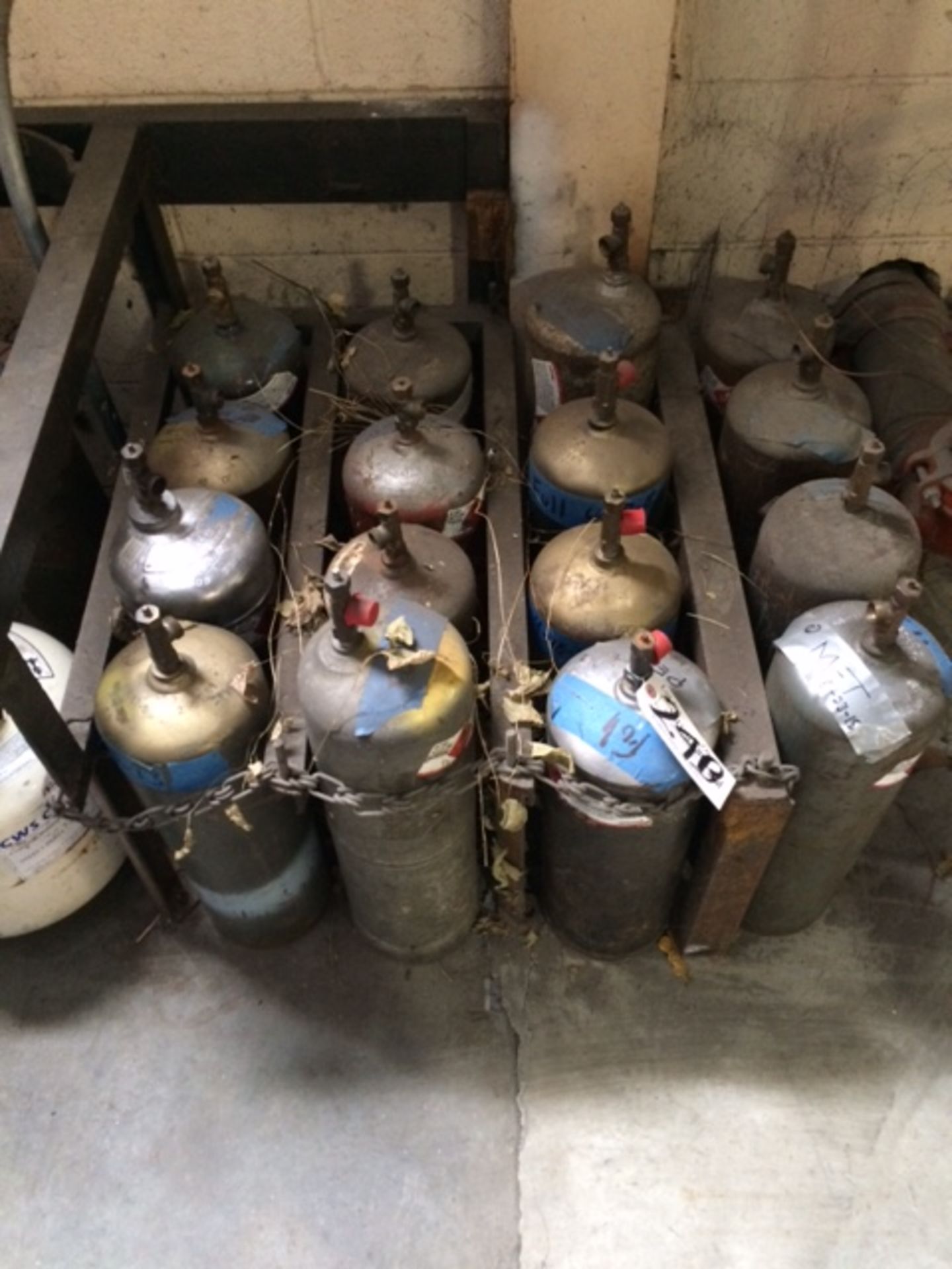 Lot (16) Acetylene Tanks