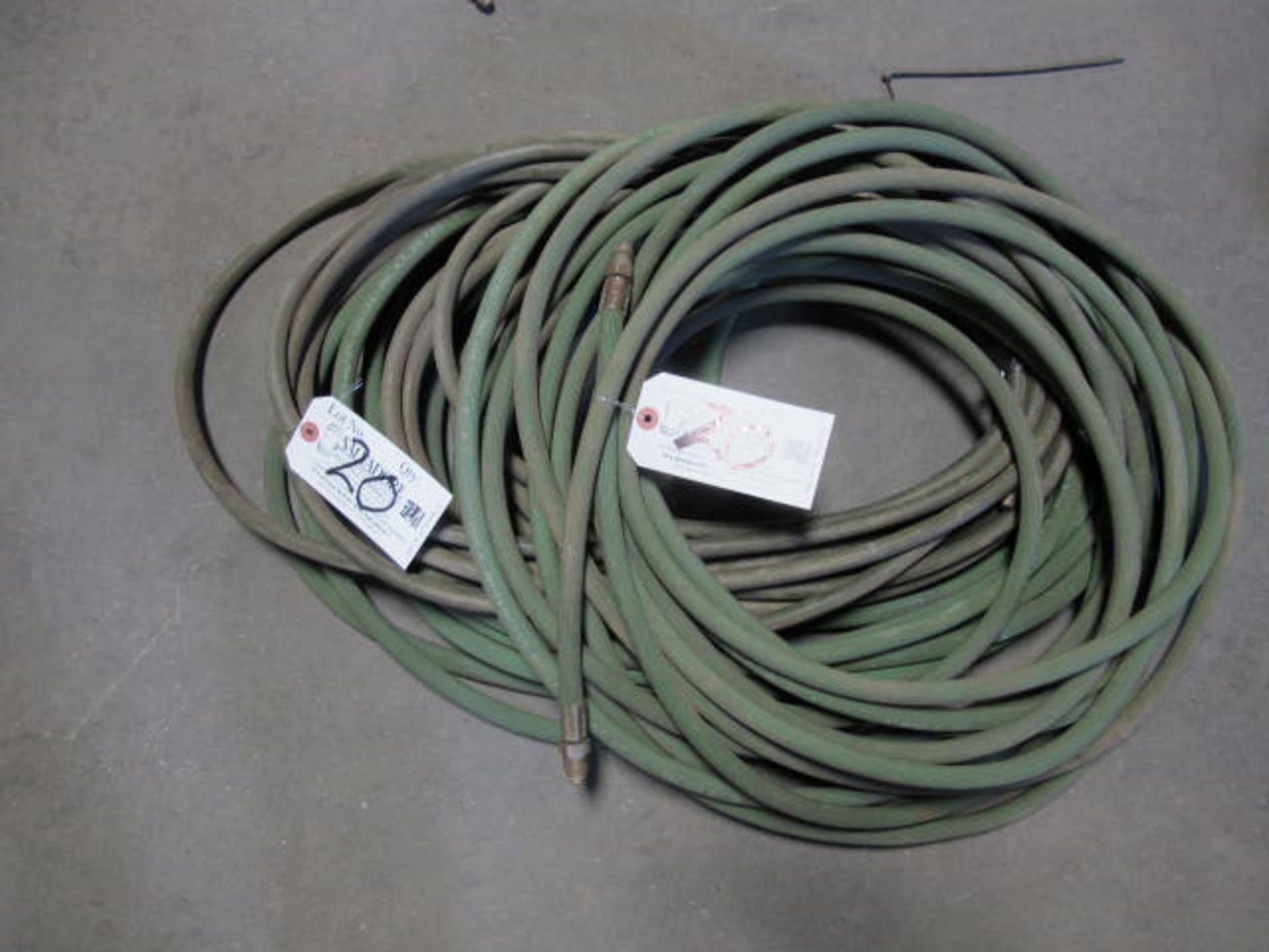 Lot (2 x 25') Oxyacetylene Hoses