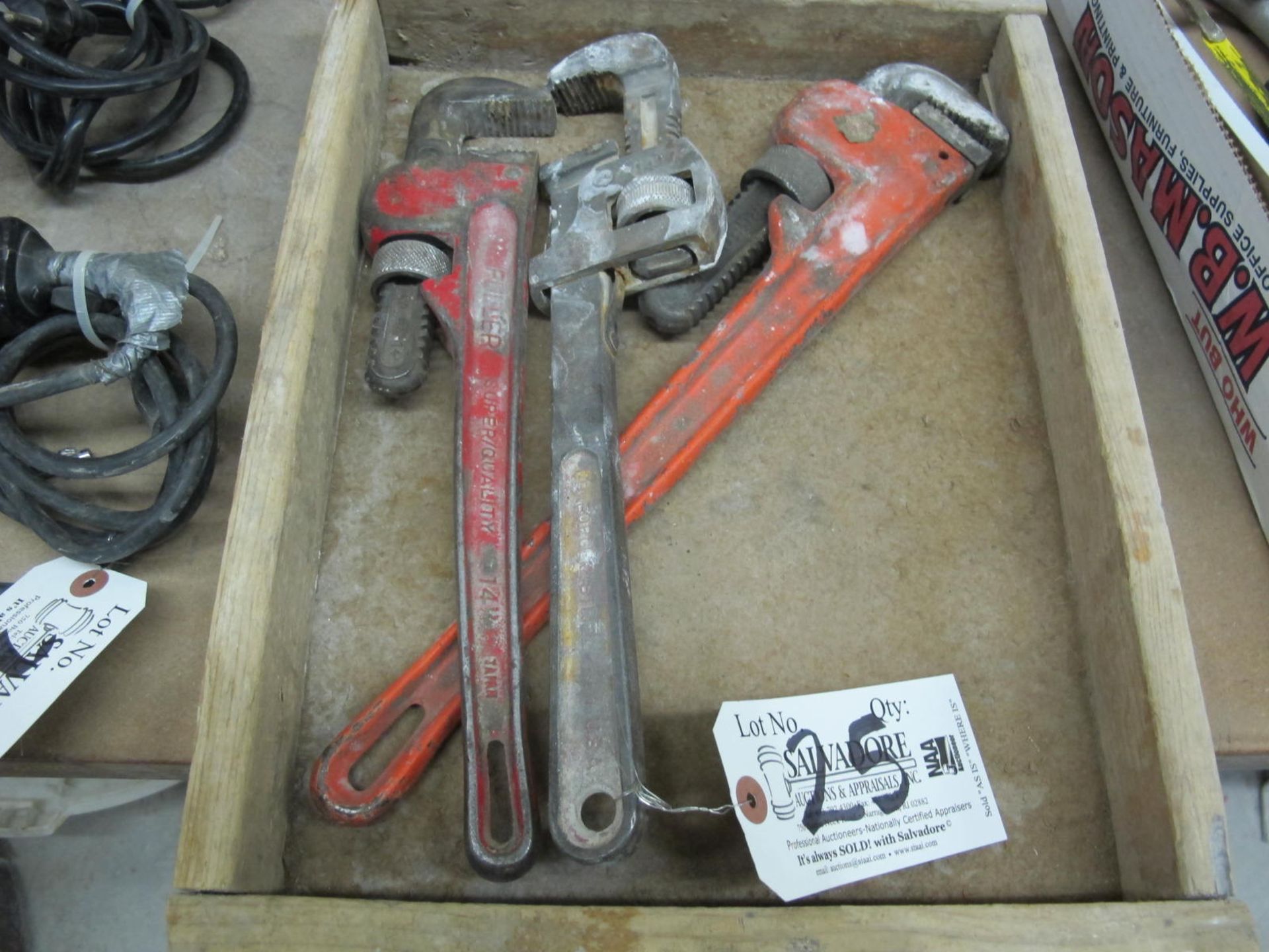 Lot Pipe Wrenches