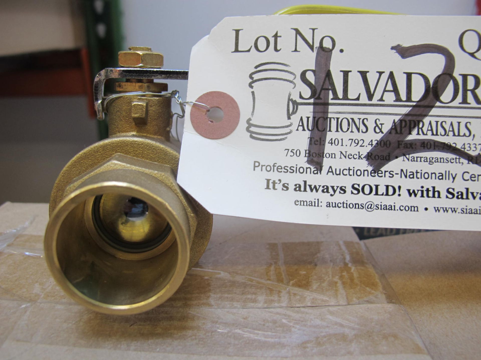 Lot 3 Boxes / Approx (124 Pcs.) 1'' Socket Forged Brass Ball Valve Full Port 600 WOG - Image 3 of 3