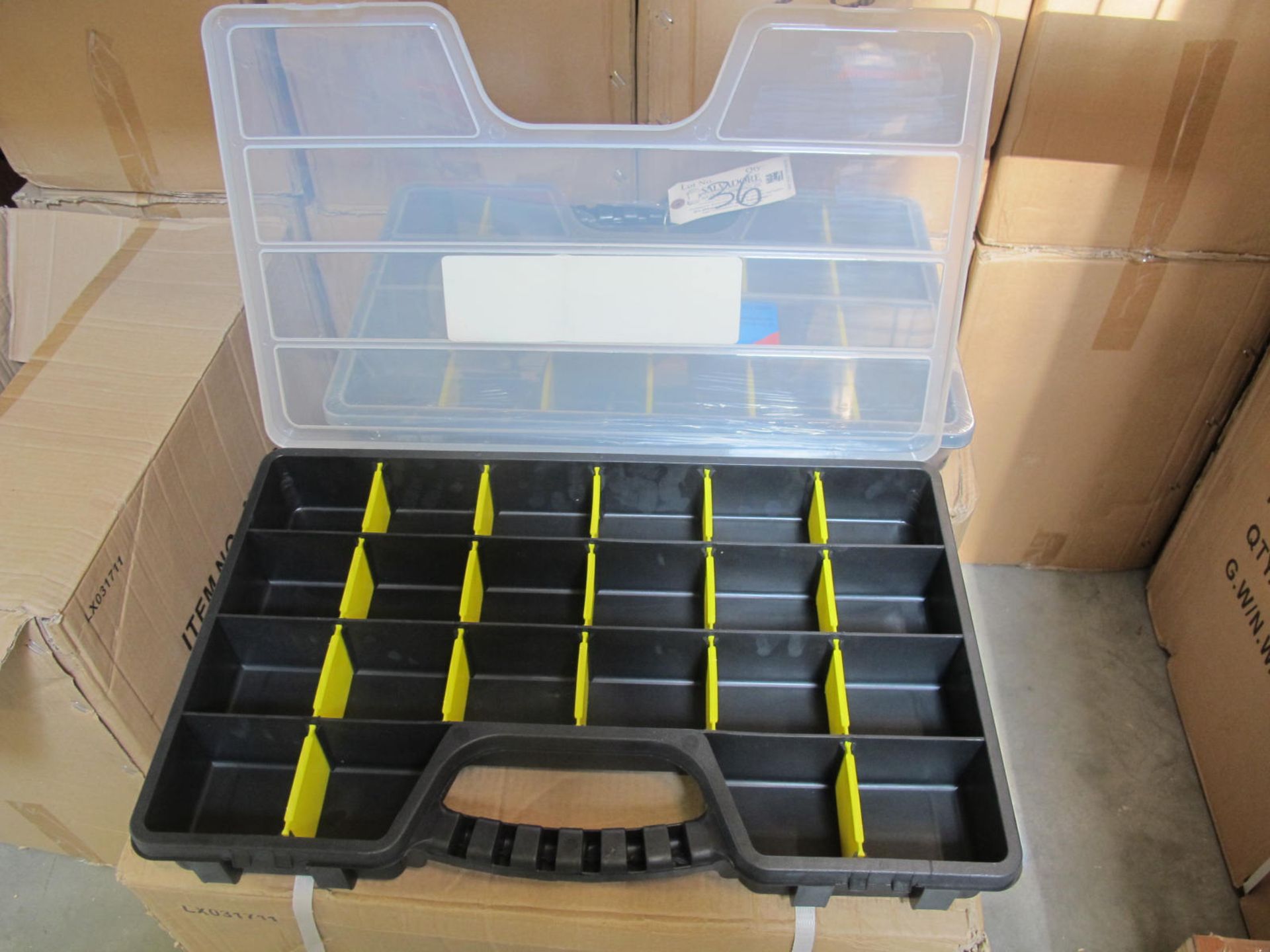 Lot 48 Boxes / Approx. (392 Pcs.) 20'' Plastic Professional Organizers (20'' x 12.8'' x 2.6'') - Image 2 of 2