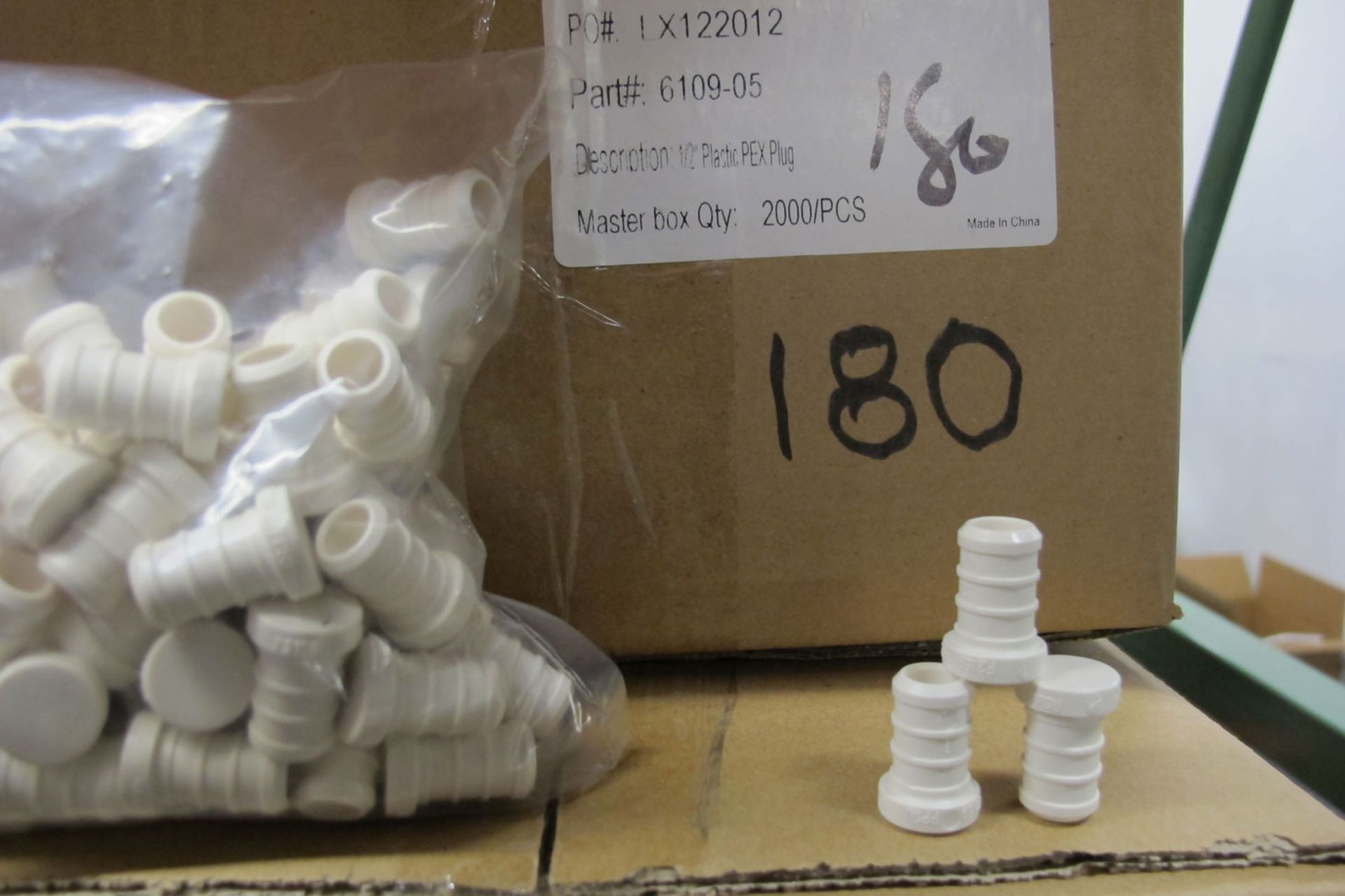 Lot 11 Boxes / Approx. (22,000 Pcs.) 1/2 Plastic PEX Plug