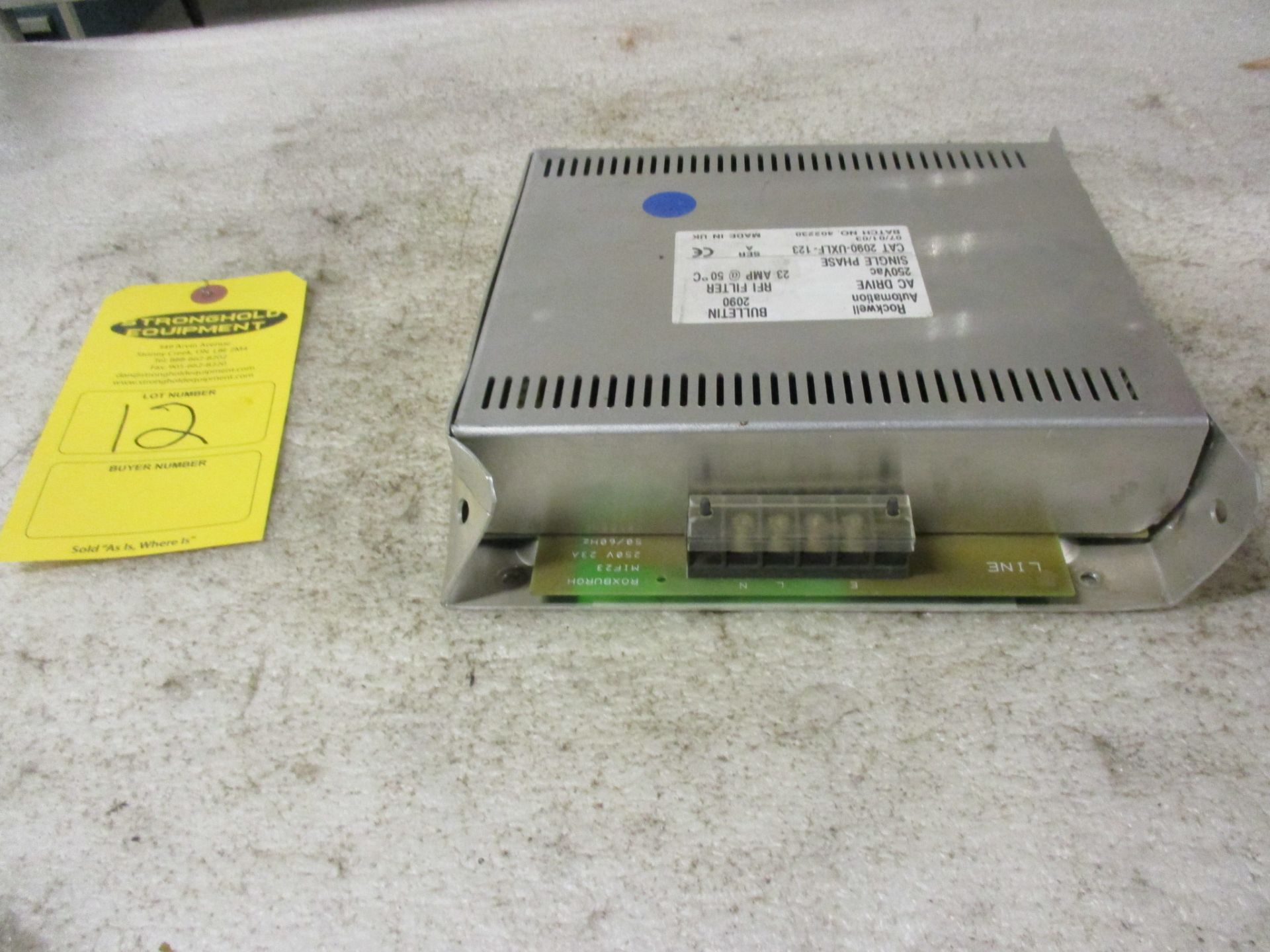 Rockwell Automation AC Drive - 250VAC 23 Amp - Bulletin 2090 RFI Filter - CAT2090-UXLF-123