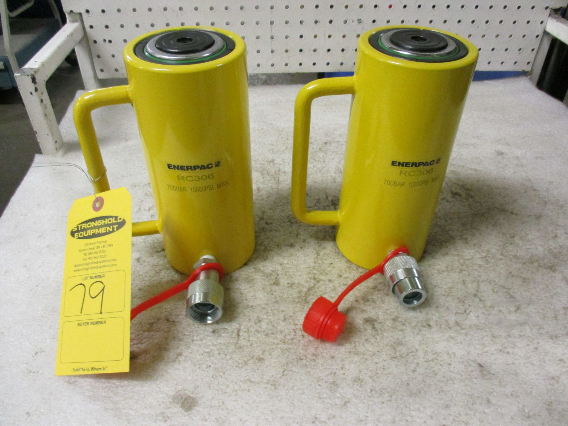 Lot of 2 (2 units) Enerpac RC-306 MINT - 30 ton Hydraulic Jack with 6" stroke type cylinder