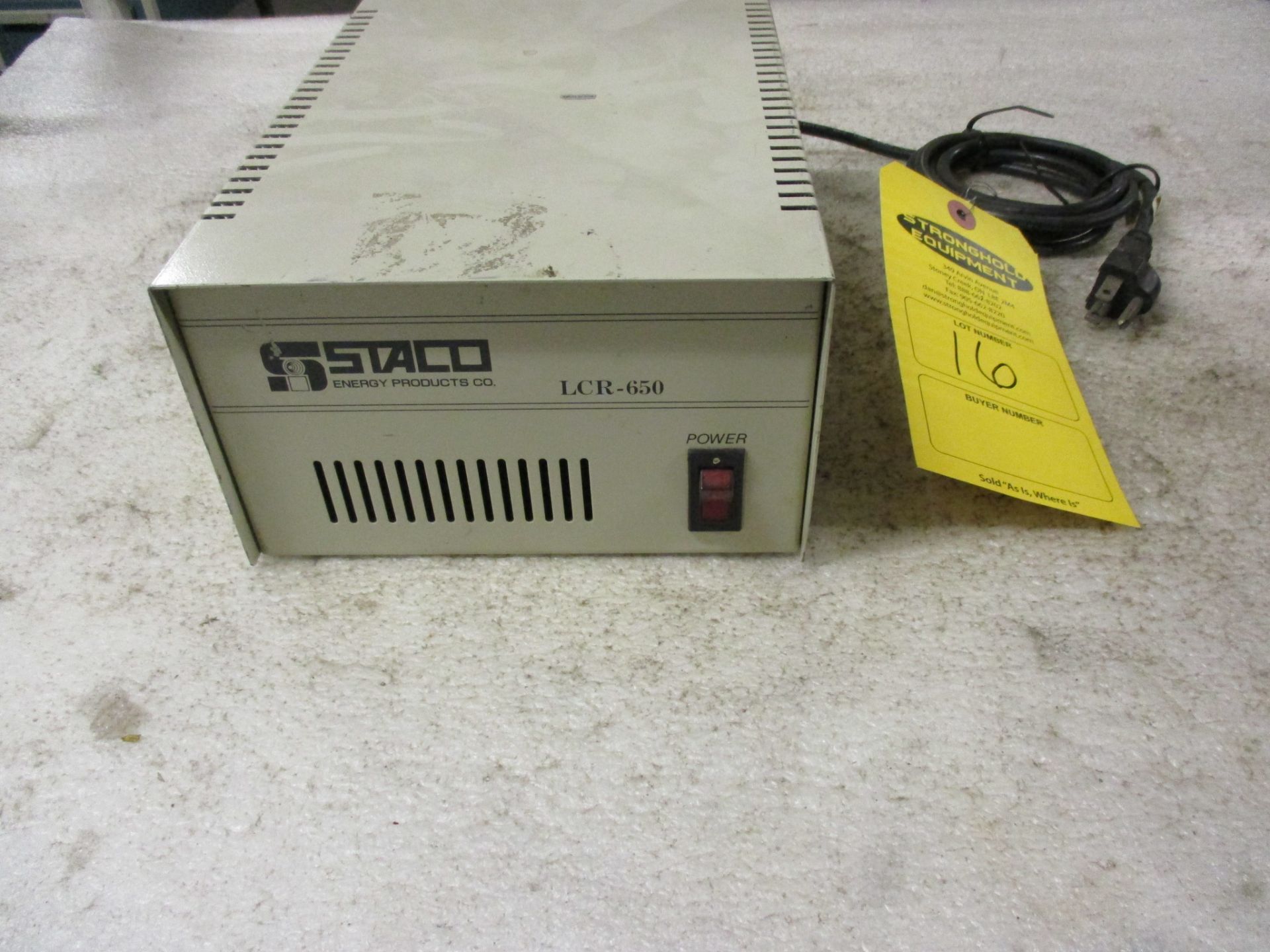 Staco Energy Products Model LCR-650 Line Conditioner controller unit