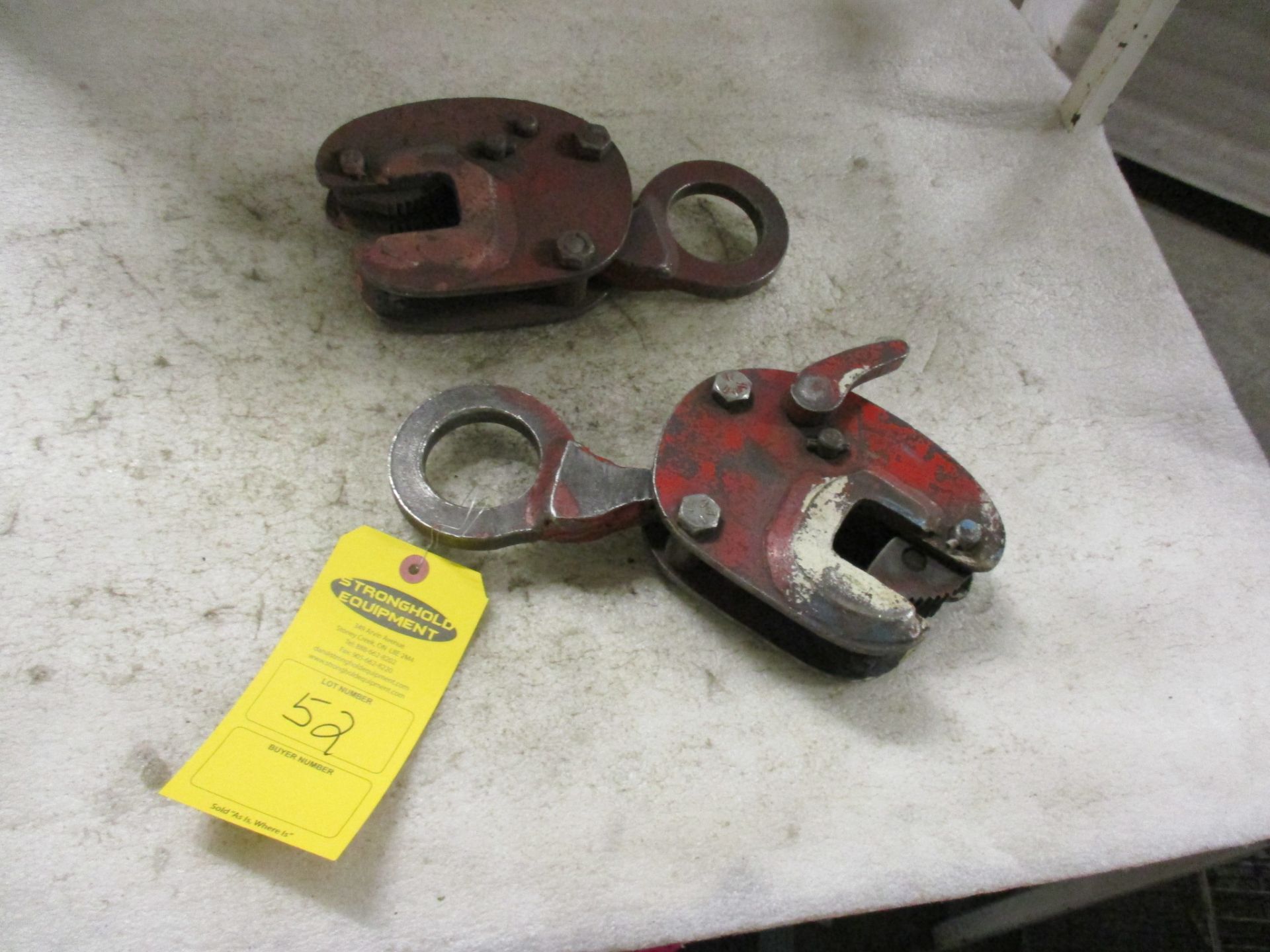 Lot of 2 Heavy Duty Plate Clamps