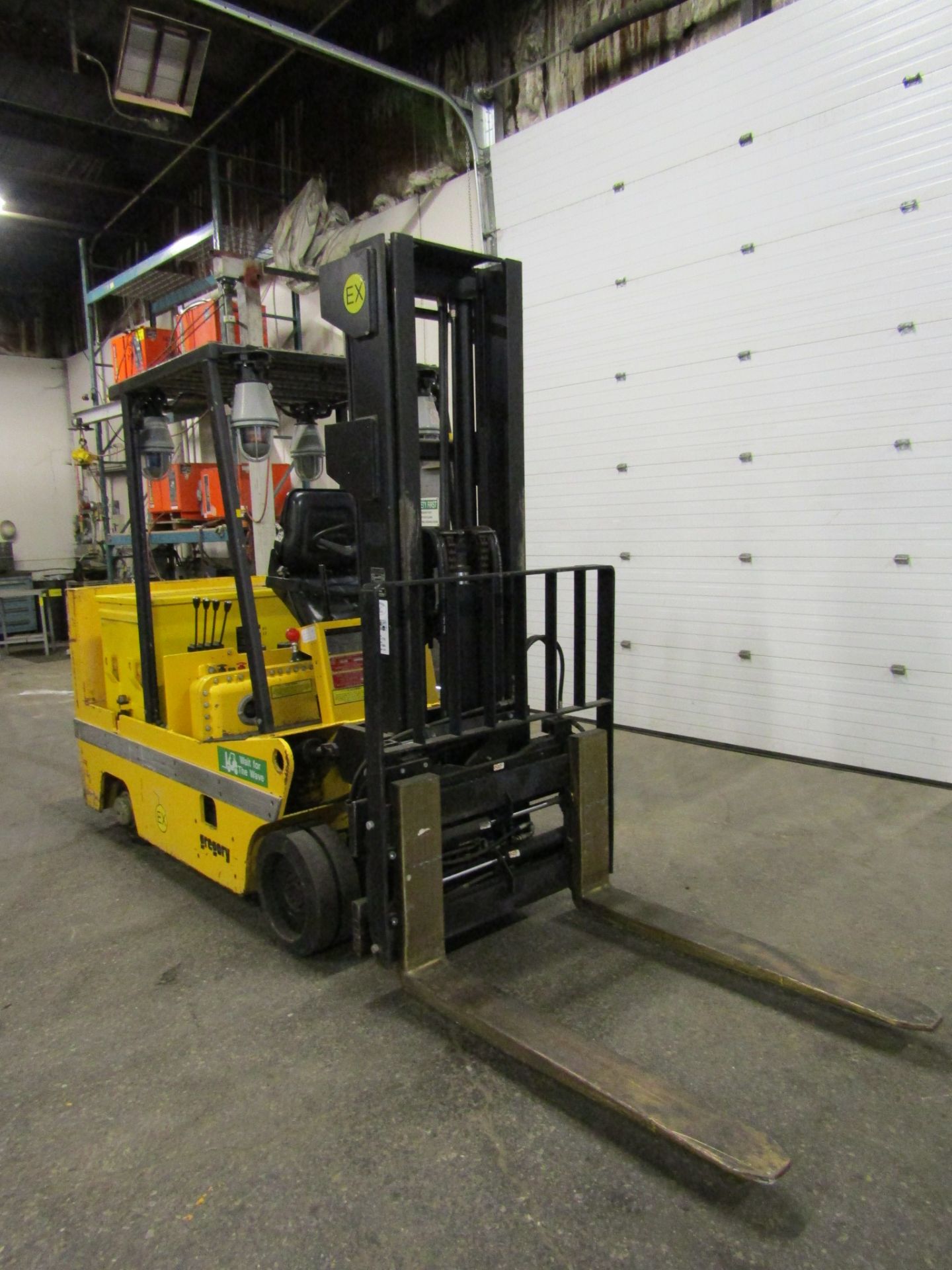 Gregory model RSC8EX EXPLOSION PROOF 8000lbs Electric Forklift - LOW HOURS 450 - brass coated forks, - Image 2 of 6